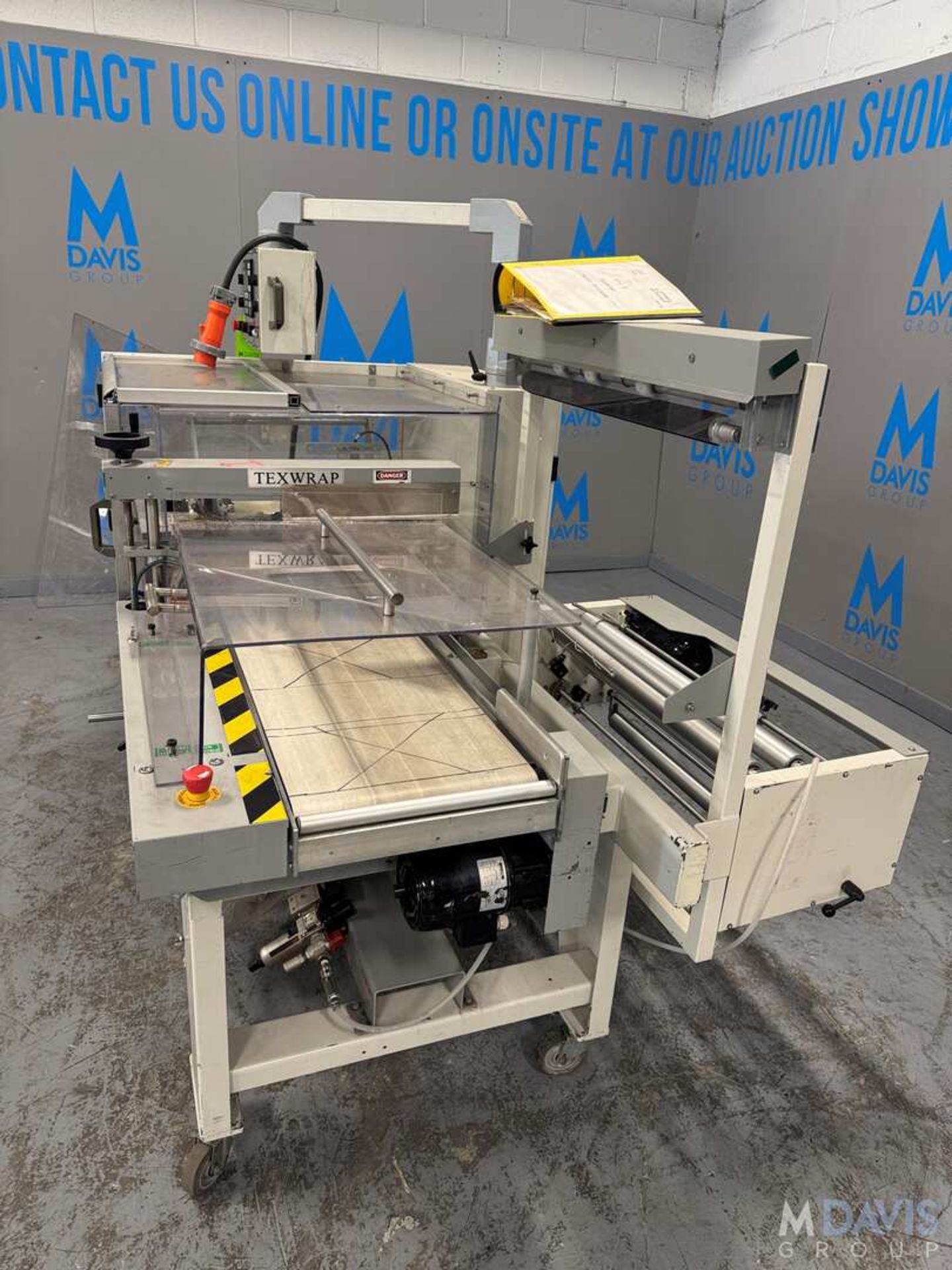 TEXWRAP L-BAR SEALER, MODEL 2219, S/N 02111, 1-PHASE, 60 HZ, 240/208 V, ALLEN BRADLEY MICROLOGIX CON - Image 3 of 10