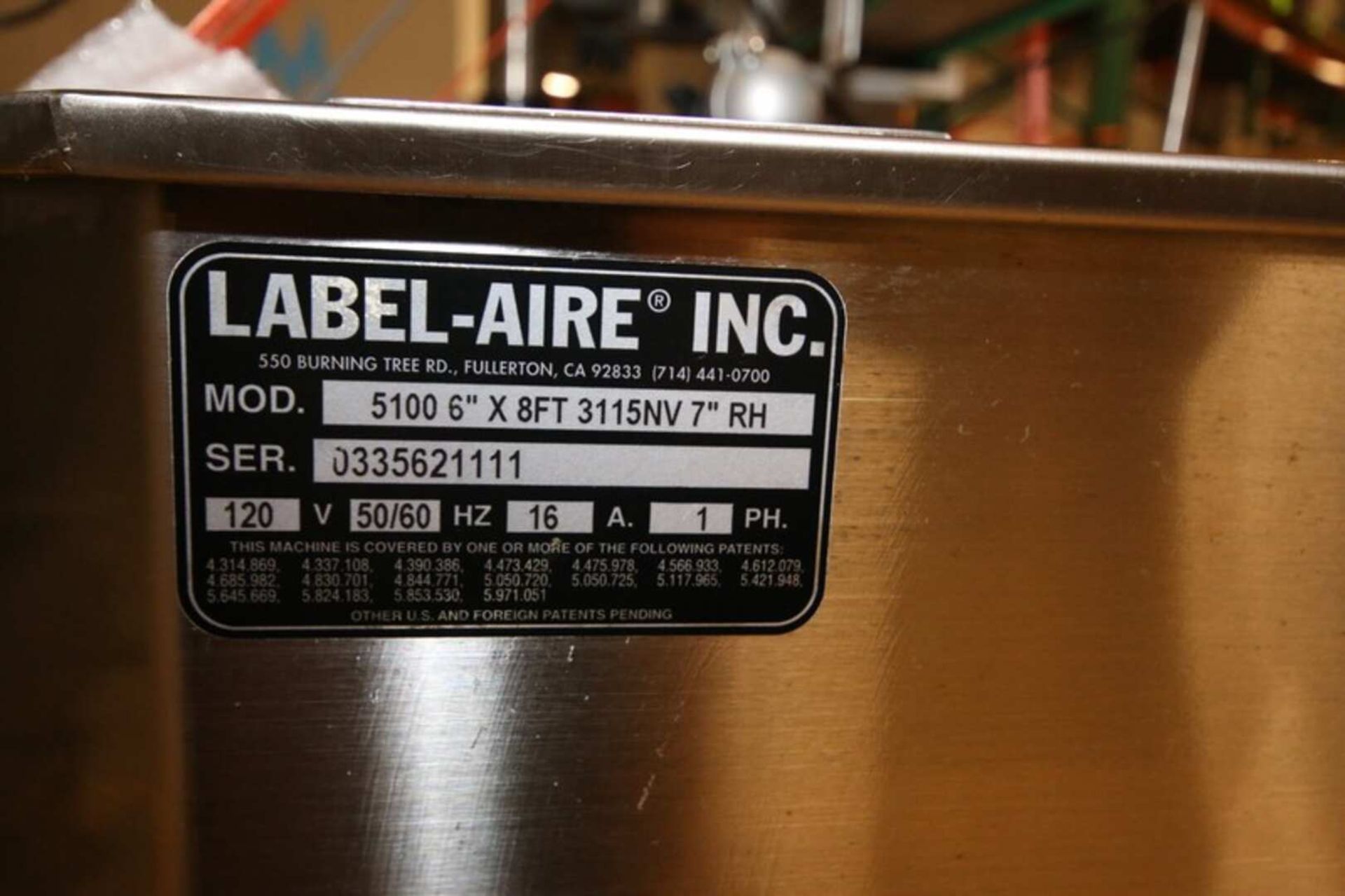 Label -Aire Inline S/S Labelling System, - Image 3 of 14