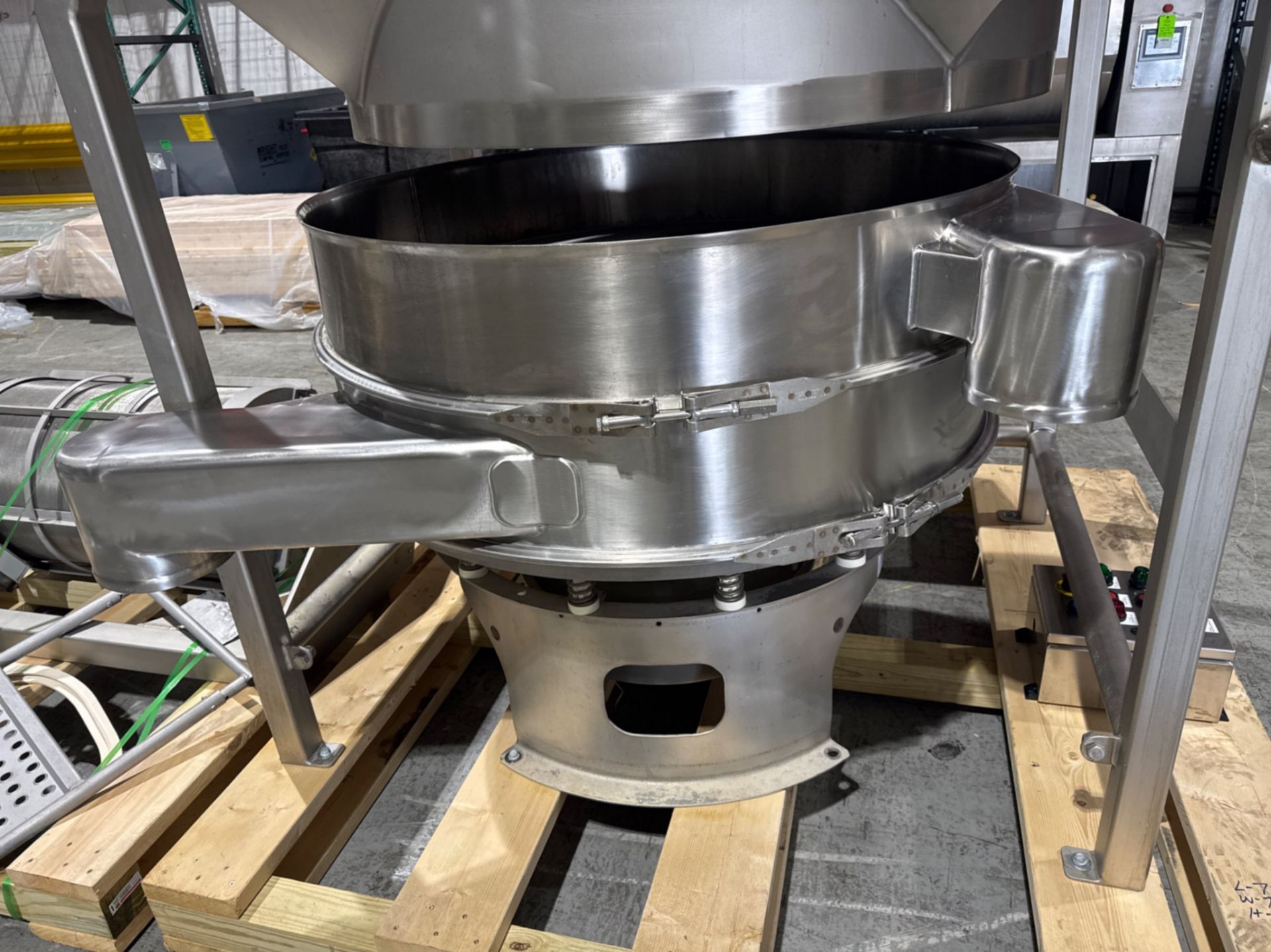 Sweco 46 S/S Deck Sifter with Flexicon Bag Dump Station with Dust Collection System - Image 10 of 29