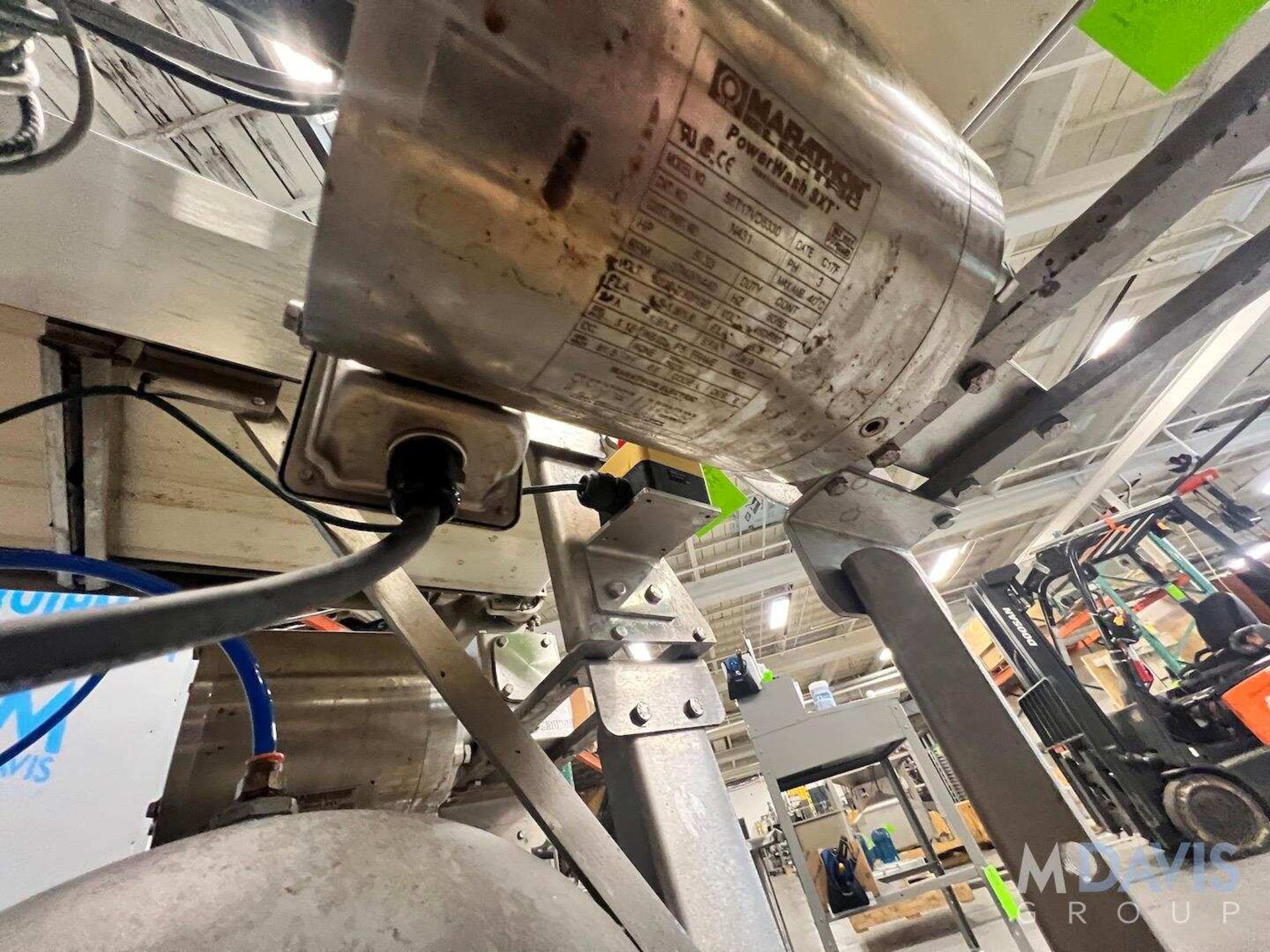 S/S CONVEYOR WITH LENZE AC TECH VARIABLE SPEED CONTROLLER, APPROX. 80 IN. L X 12 IN. W, WITH MARATHO - Image 9 of 12