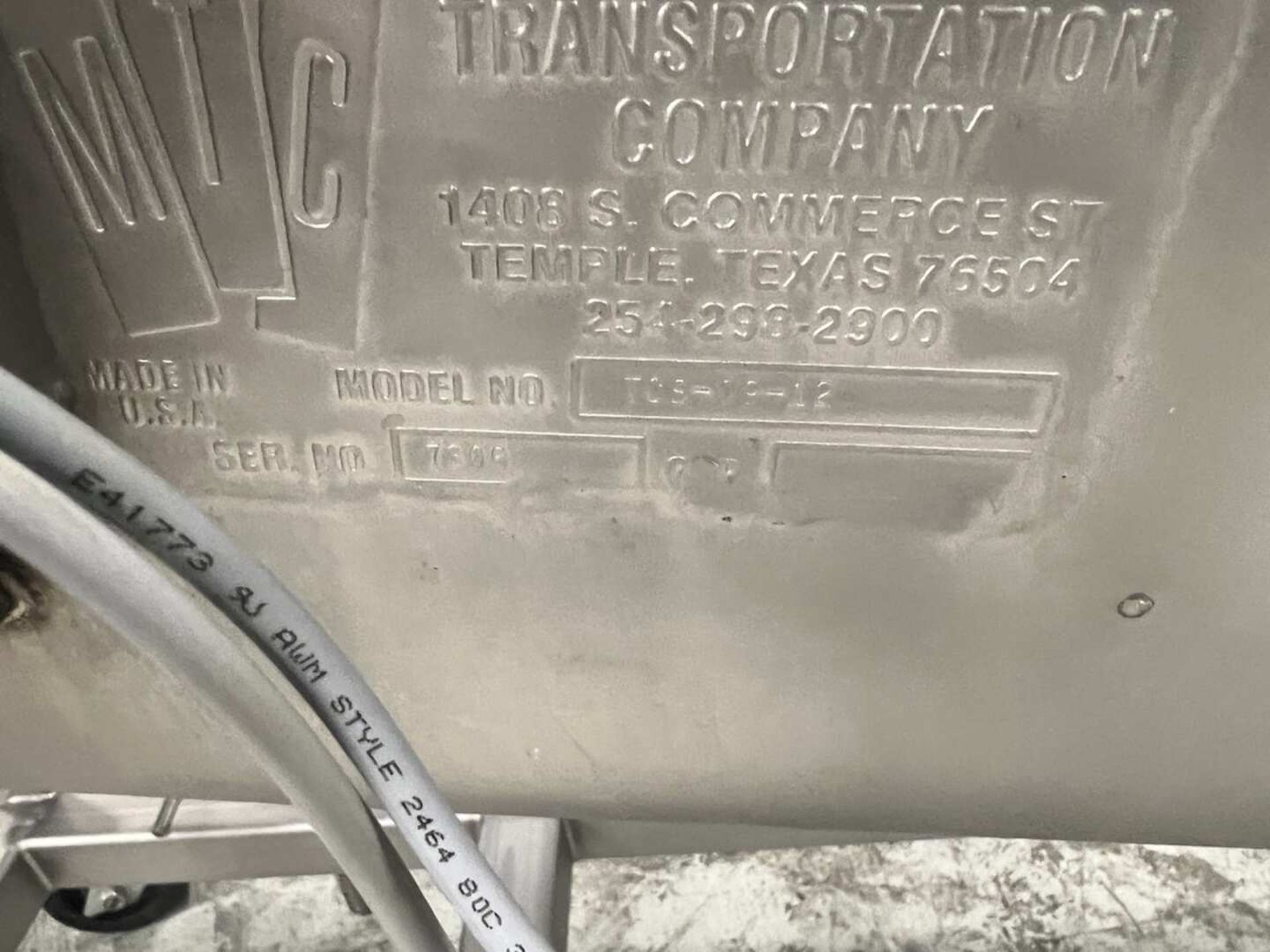 MTC 13 FT L PORTABLE INCLINED S/S AUGER CONVEYOR / HOPPER - Image 25 of 30