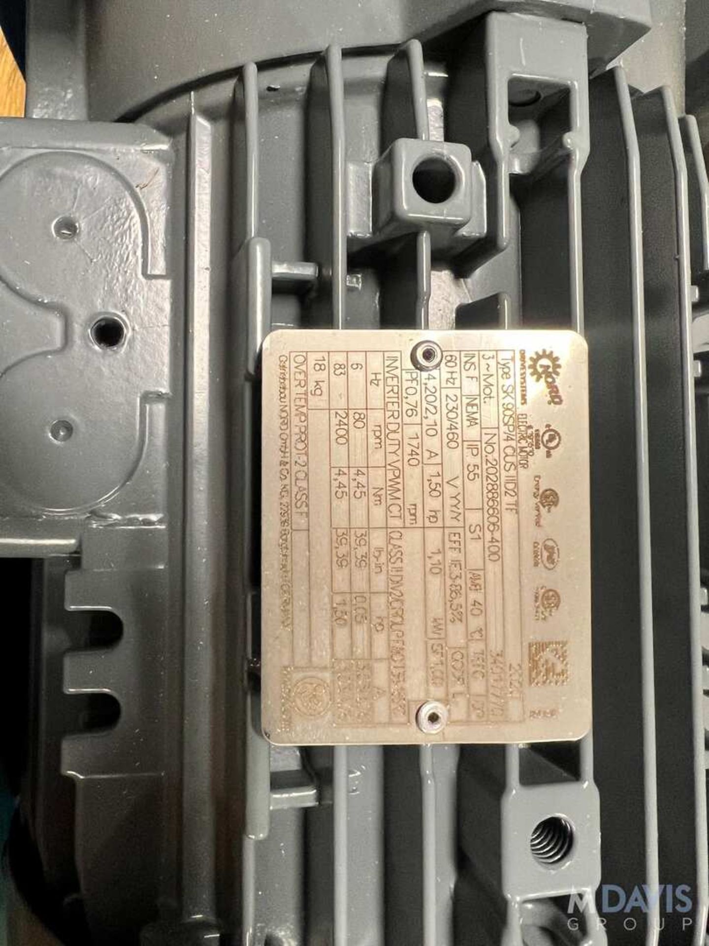 NEW BUHLER TUBULAR SCREW CONVEYOR / AUGER, MODEL MNSH 125 RF, 2020 NORD DRIVE MOTOR, TEMPERATURE SEN - Image 3 of 10