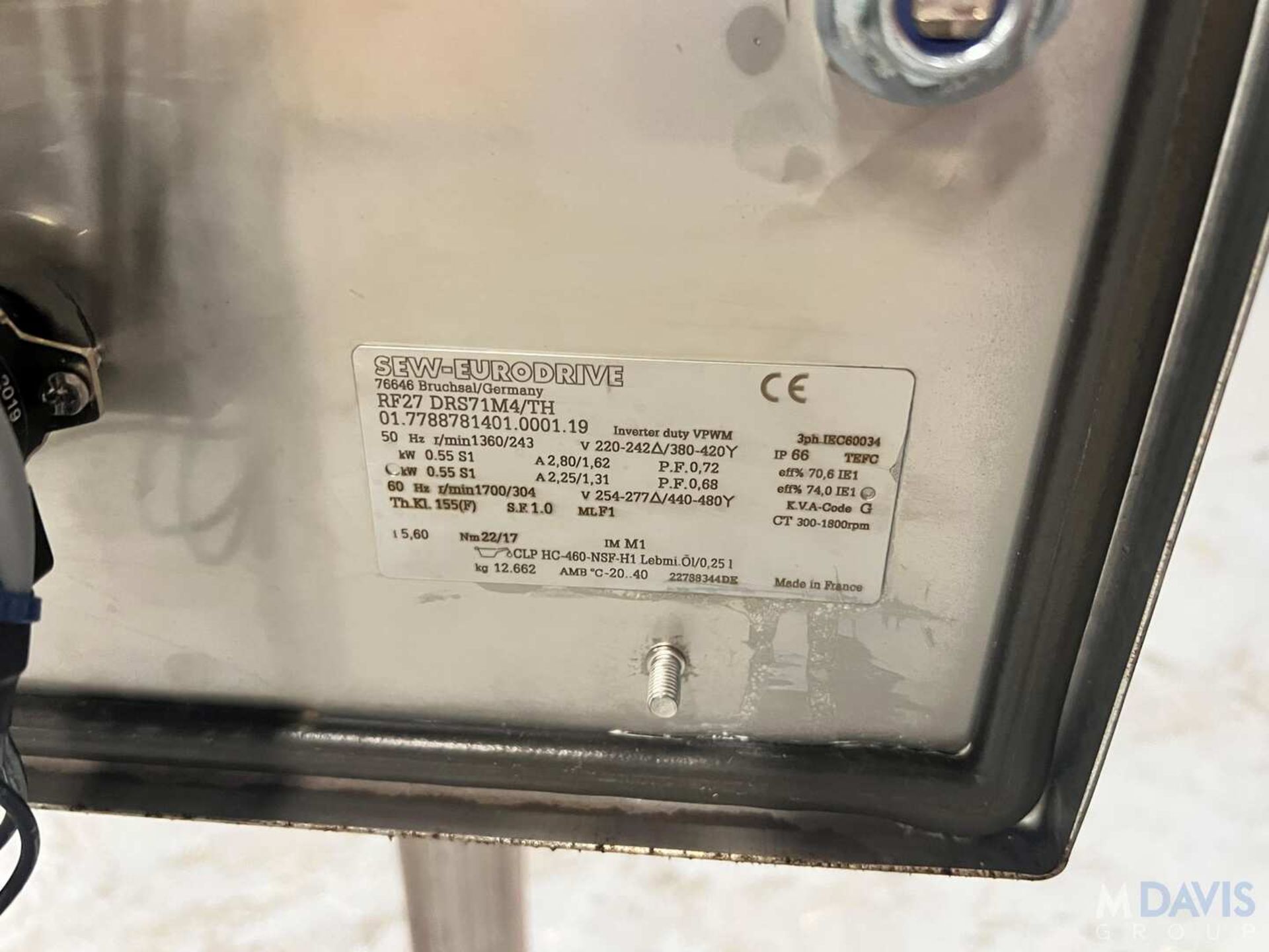 2019 REISER VEMAG 90 DEGREE CONVEYOR BELT, MODEL 712, S/N 7120255, APPROX. 23 IN. L X 12 IN. W BELT, - Image 3 of 9