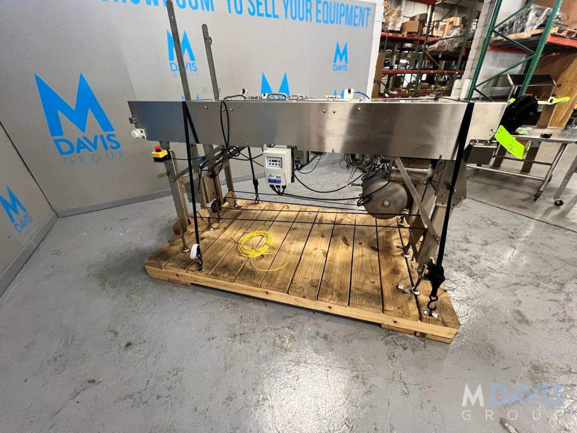 S/S CONVEYOR WITH LENZE AC TECH VARIABLE SPEED CONTROLLER, APPROX. 80 IN. L X 12 IN. W, WITH MARATHO - Image 3 of 12