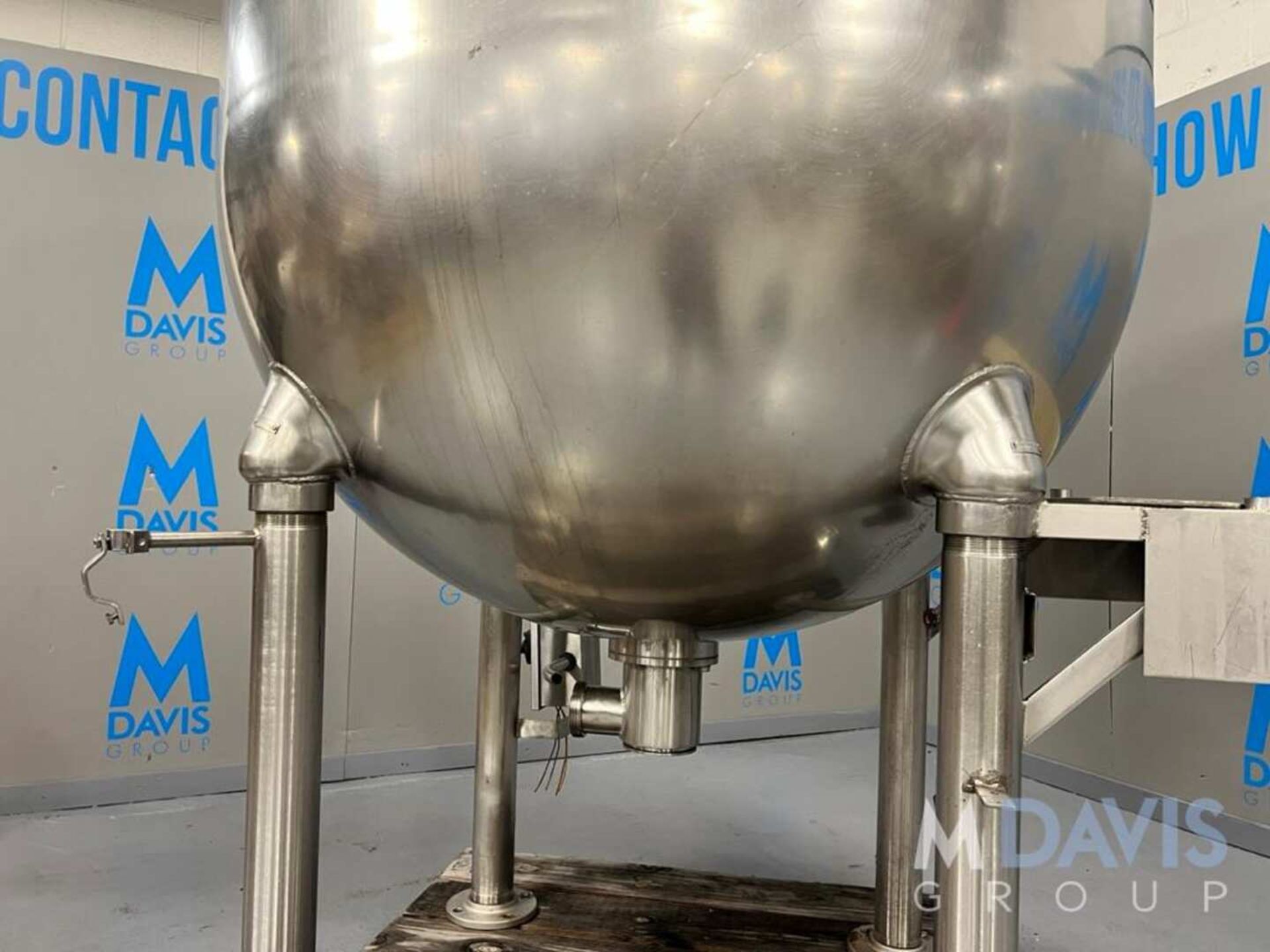 GROEN 300 GALLON 316L S/S KETTLE, MODEL N-300 SP, S/N 125382, (INVENTORY # ) (LOCATED @ MDG SHOWROO - Image 8 of 10