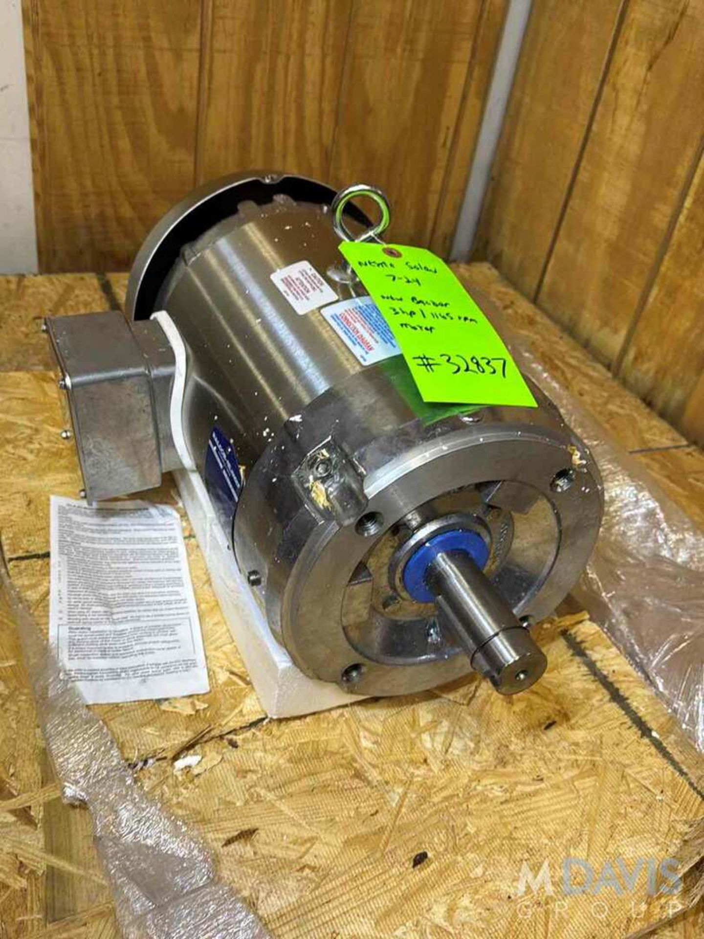 NEW BALDOR 3 HP S/S MOTOR