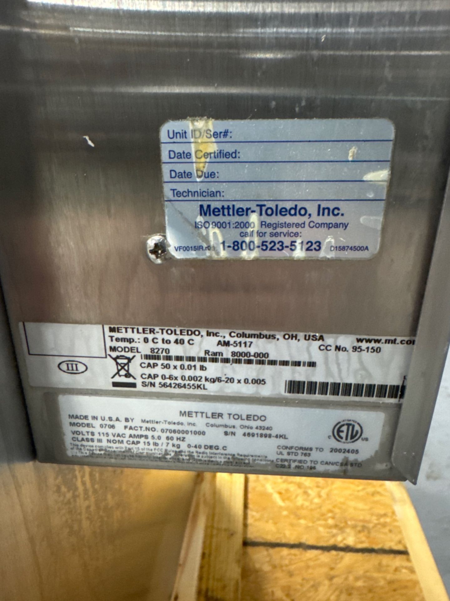 Mettler Toledo 706 Autolabeler - Image 8 of 9