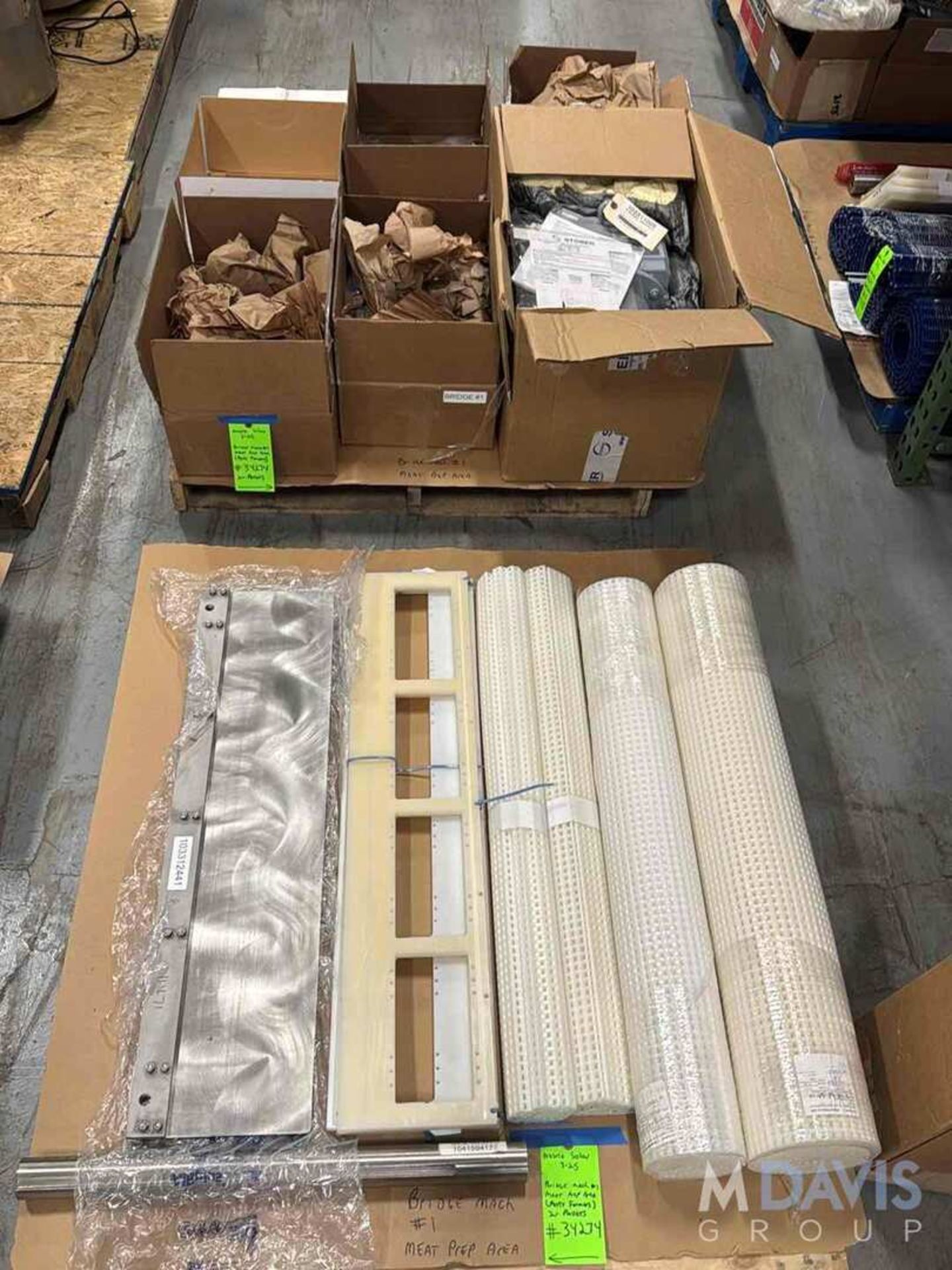 BRIDGE PATTY FORMER PARTS FOR #1 (MEAT PREP AREA)