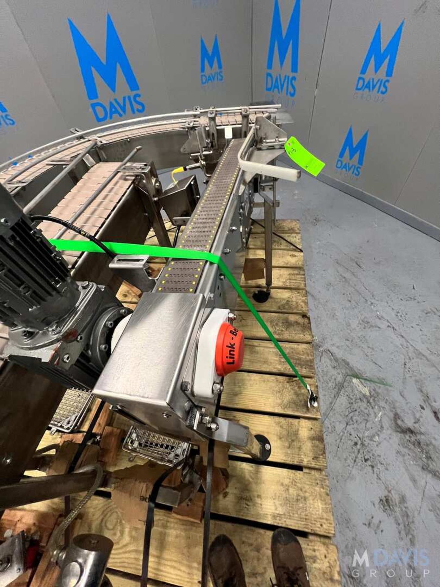 (3) SECTIONS OF CONVEYOR (2) STRAIGHT AND (1) 90 DEGREE, 90 DEGREE APPROX. 90 IN. LX 8 IN. W, STRAI - Image 12 of 25