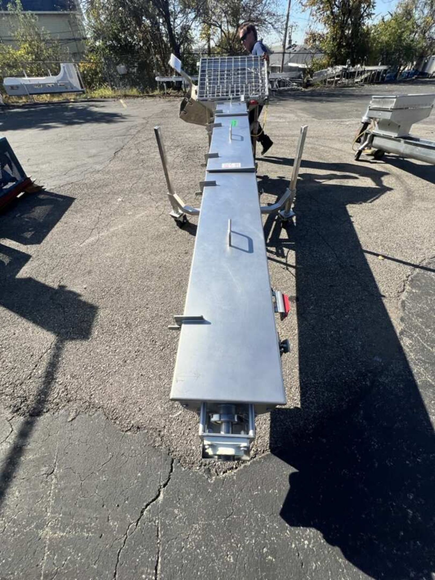 MARCHANT SCHMIDT 13 FT L PORTABLE INCLINED S/S AUGER CONVEYOR - Image 4 of 25