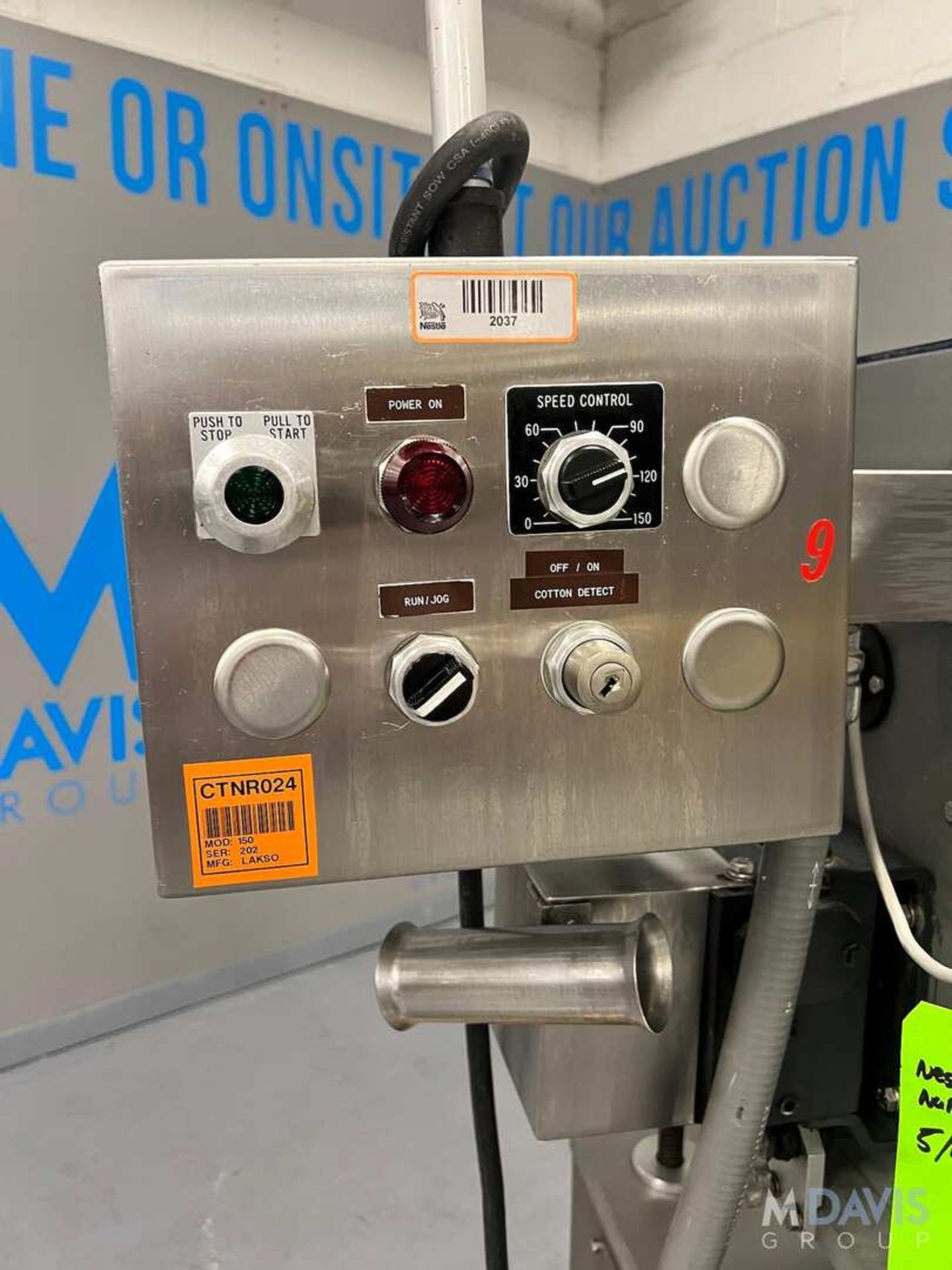 LAKSO COTTONER, MODEL 150, MACHINE NUMBER 202 (INVENTORY # ) (LOCATED @ MDG SHOWROOM - PITTSBURGH, - Image 8 of 9