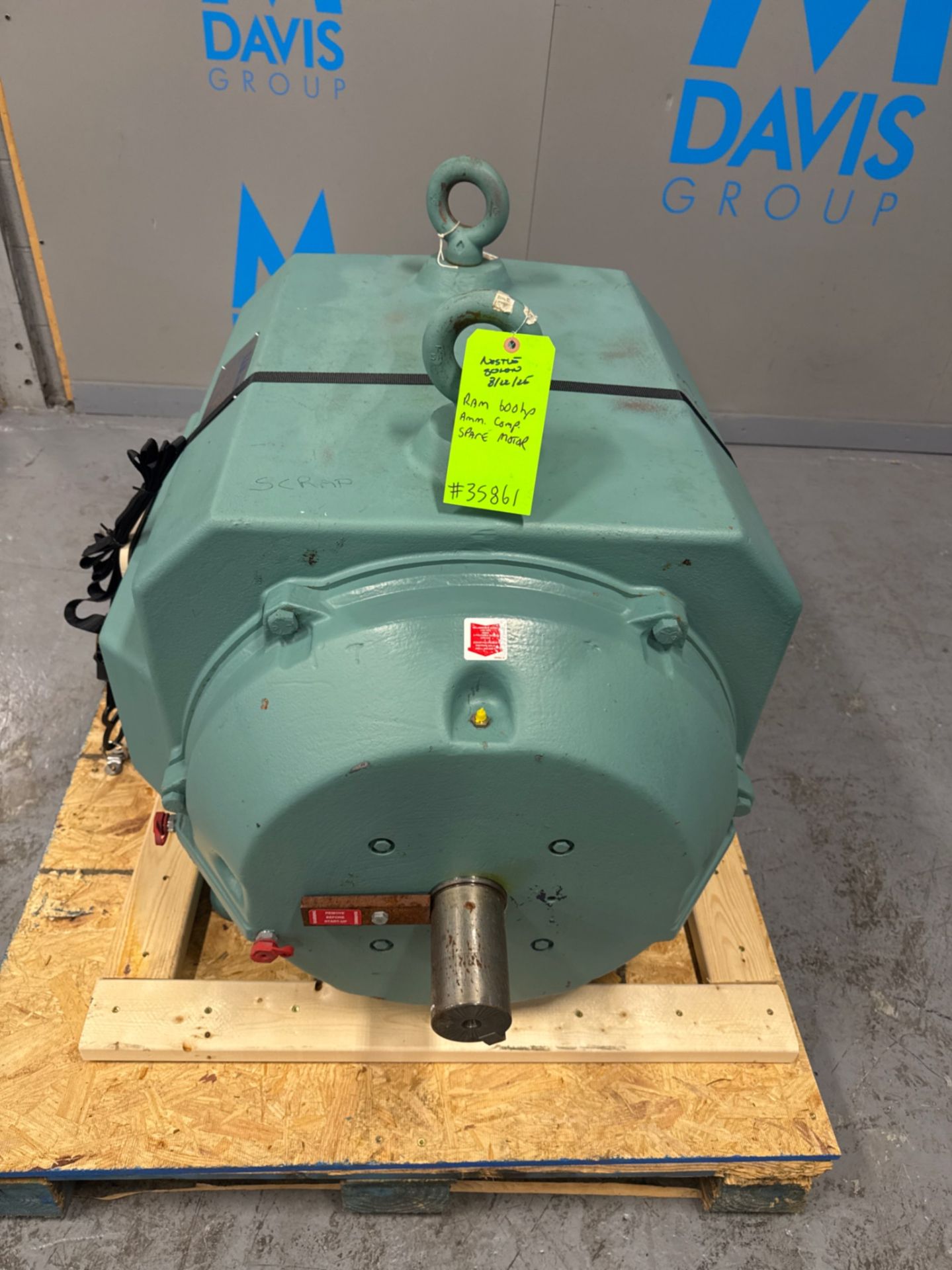 RAM 600 HP AMMONIA COMPRESSOR SPARE MOTOR - Image 5 of 6