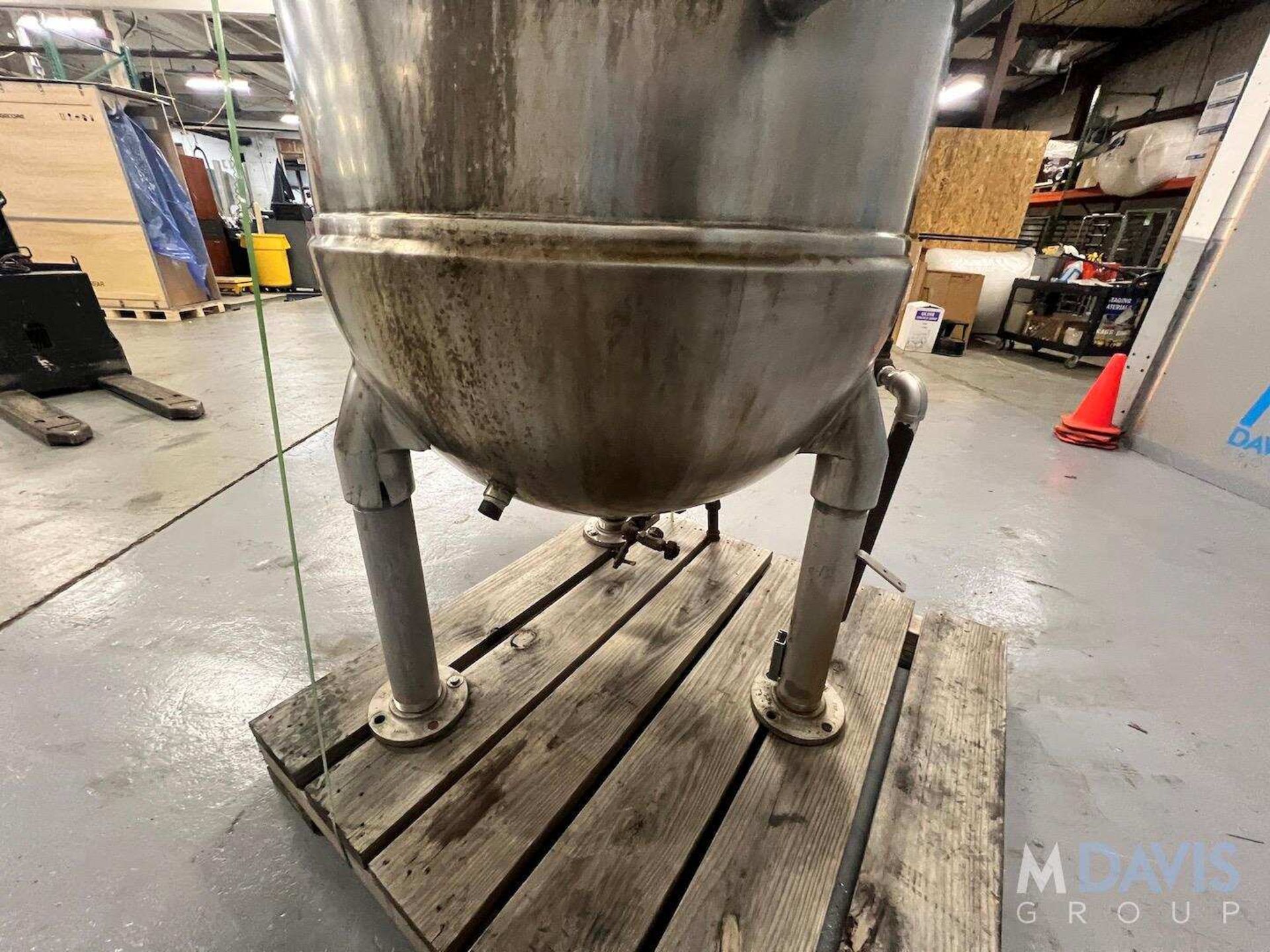 GROEN S/S DUAL MOTION JACKETED KETTLE, SWEEP SCRAPE AGITATION AND PROP STYLE AGITATION (INVENTORY # - Image 3 of 27