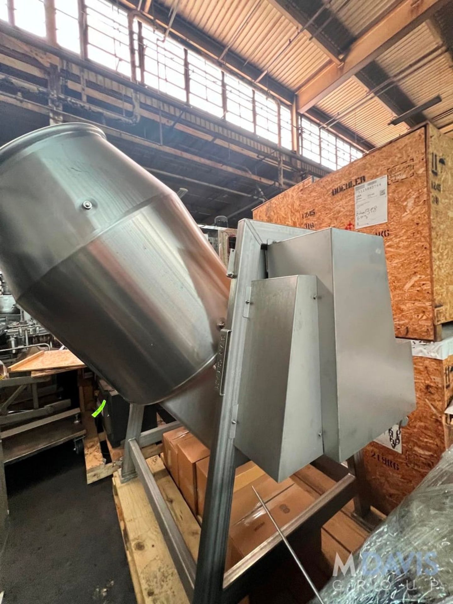 MILLARD MFG CORP S/S CONTINUOUS ROTARY COATING DRUM / TUMBLE MIXER, MODEL 001, S/N 112566, BELIEVED - Image 7 of 7