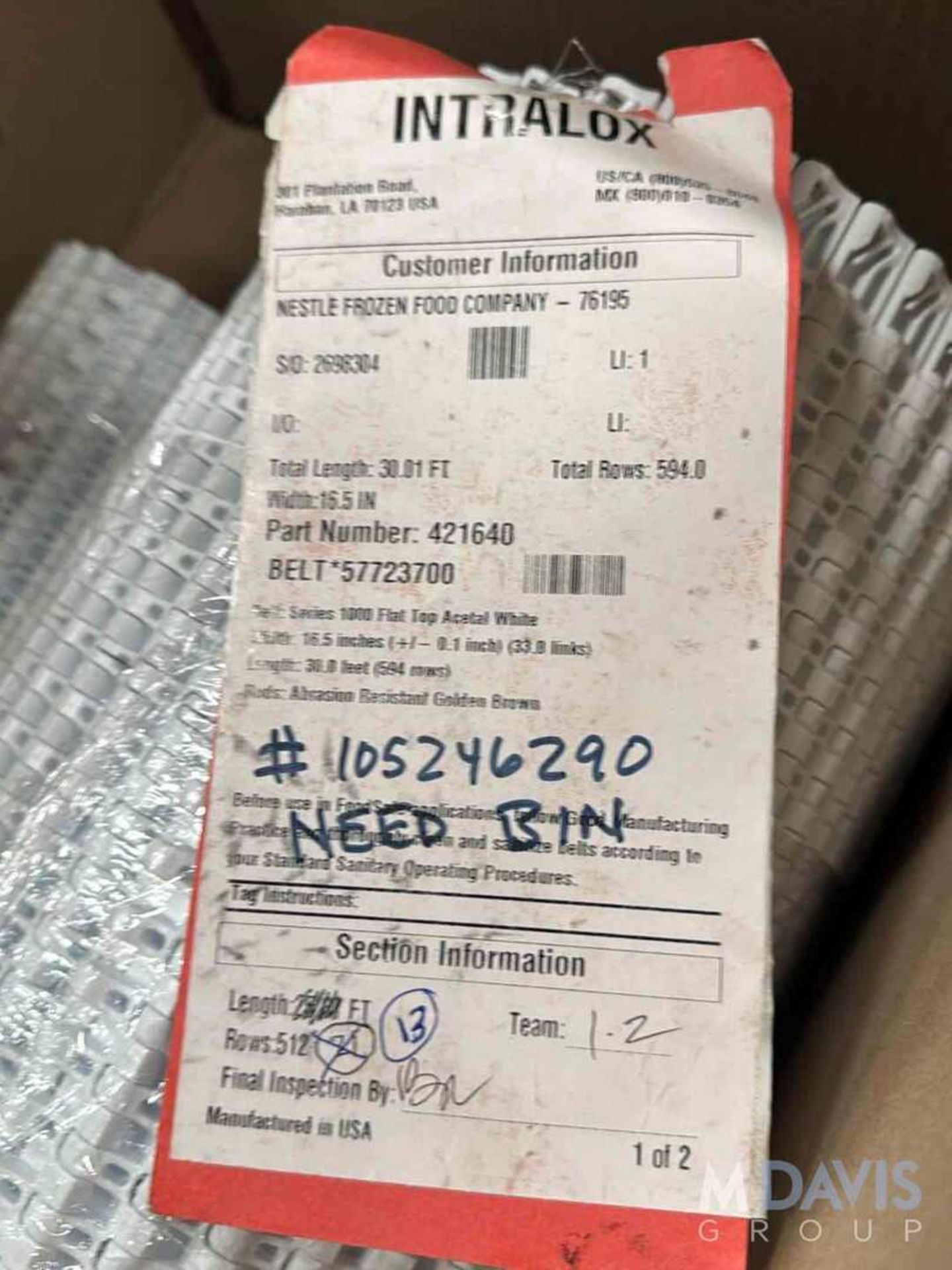 COLUMN DUMPER PARTS - Image 5 of 8