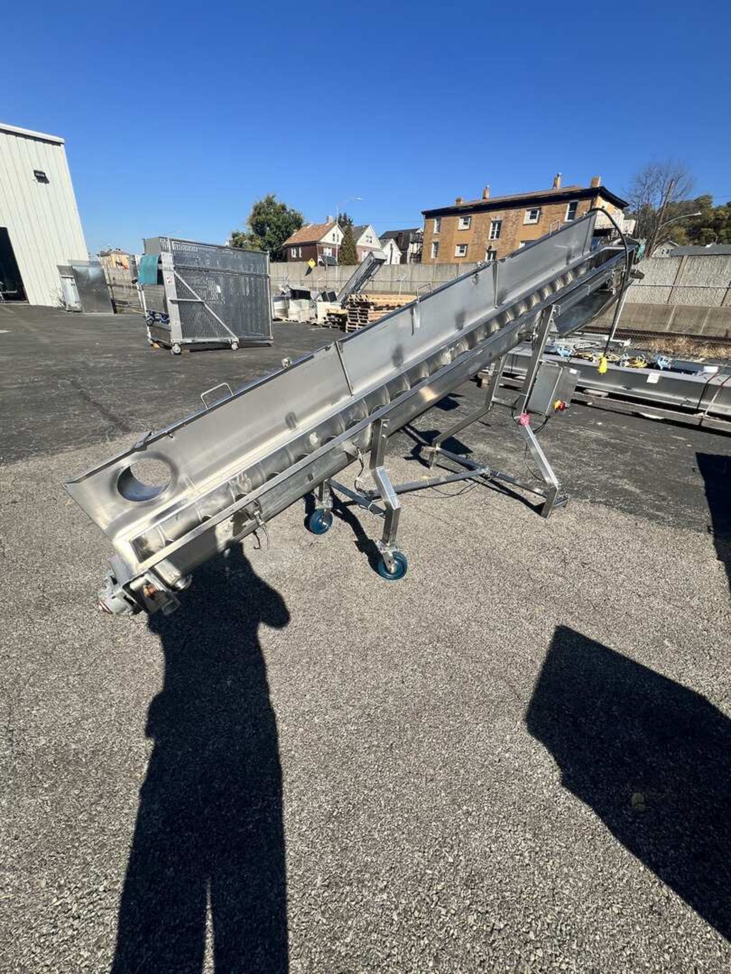 13 FT L PORTABLE INCLINED S/S AUGER CONVEYOR - Image 6 of 28