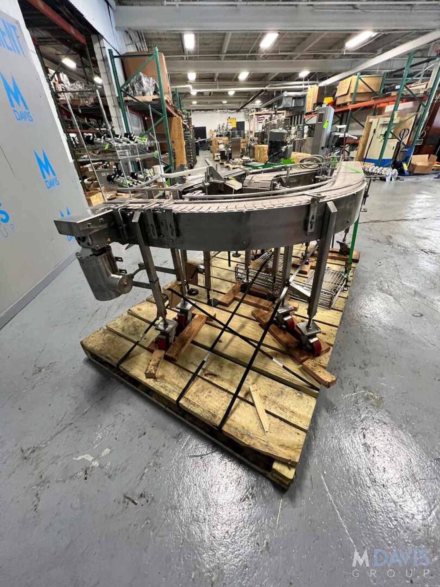 (3) SECTIONS OF CONVEYOR (2) STRAIGHT AND (1) 90 DEGREE, 90 DEGREE APPROX. 90 IN. LX 8 IN. W, STRAI - Image 11 of 25