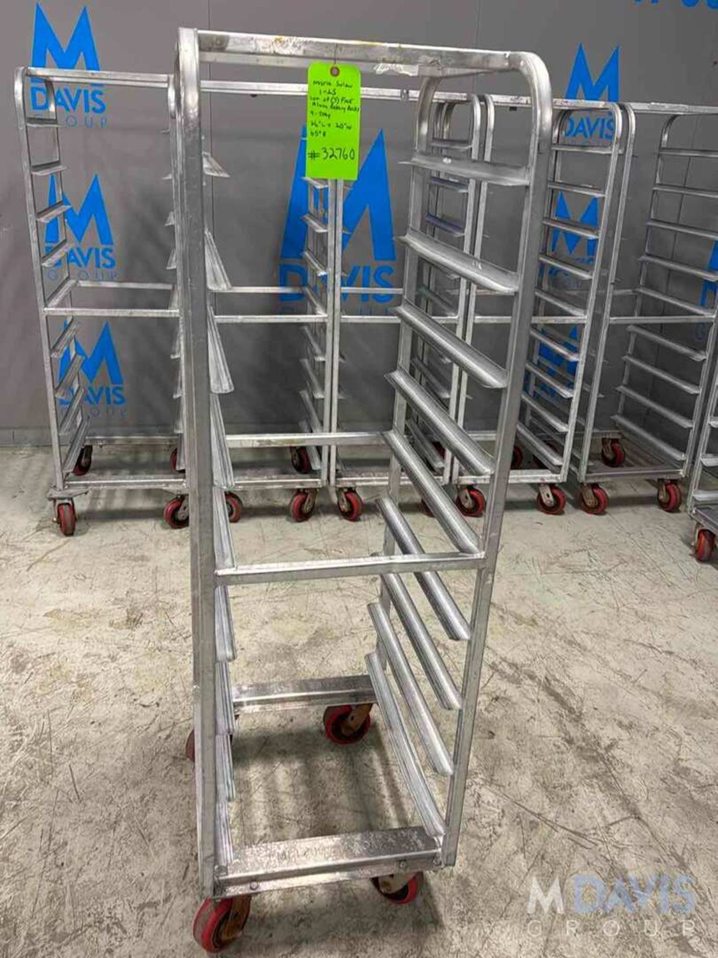 LOT OF (7) FME ALUMINUM BAKERY RACKS - Image 2 of 4