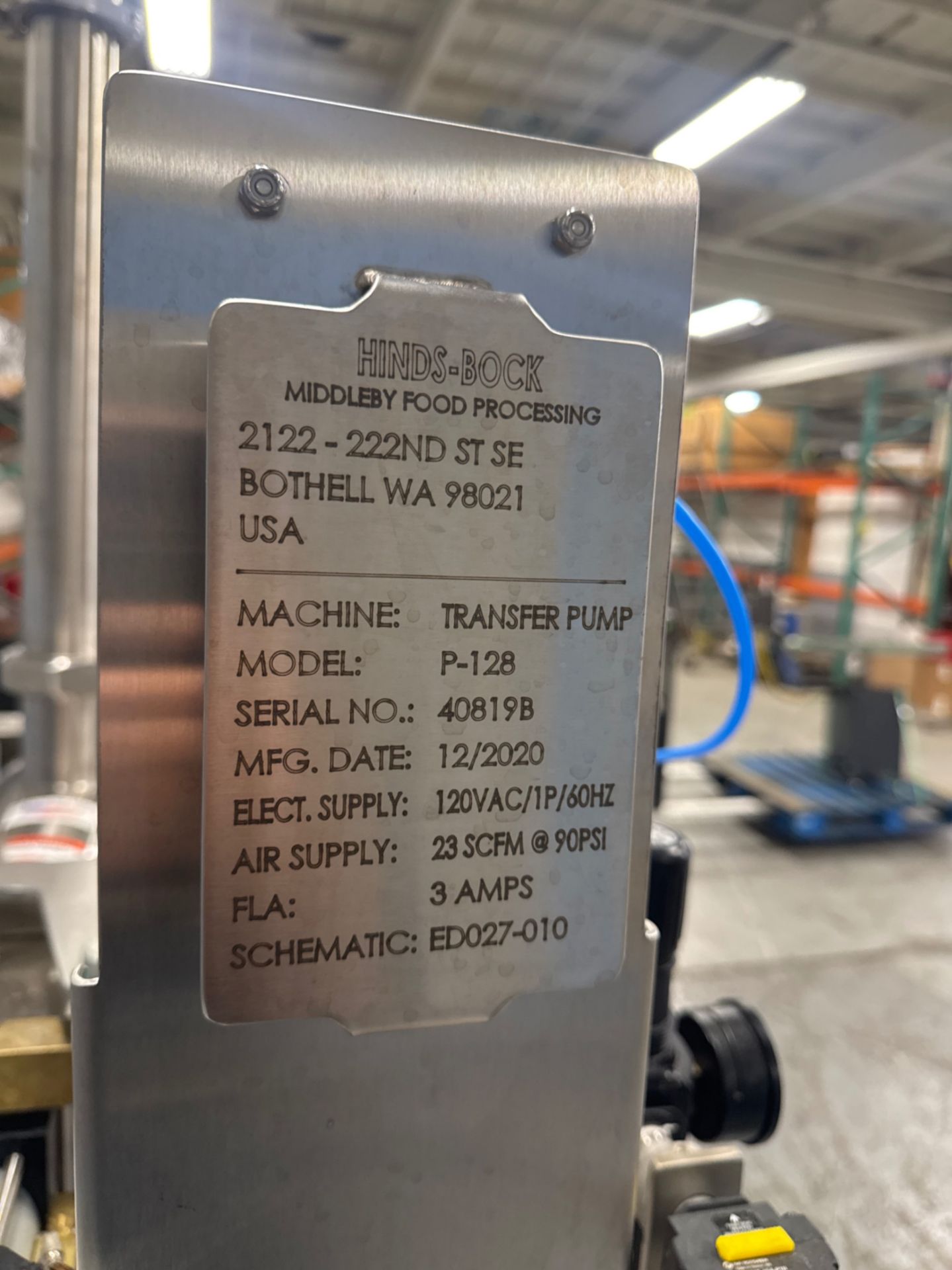 HINDS BOCK TRANSFER PUMP - Image 6 of 7