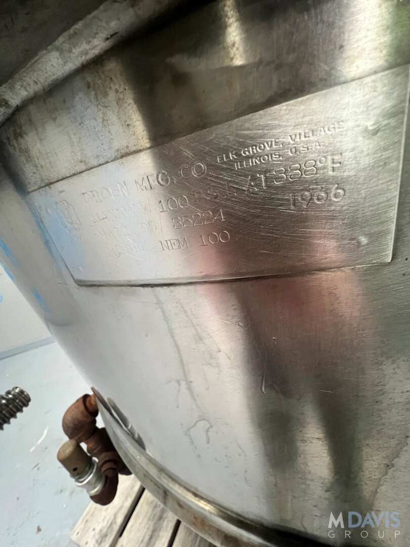 GROEN S/S DUAL MOTION JACKETED KETTLE, SWEEP SCRAPE AGITATION AND PROP STYLE AGITATION (INVENTORY # - Image 10 of 27