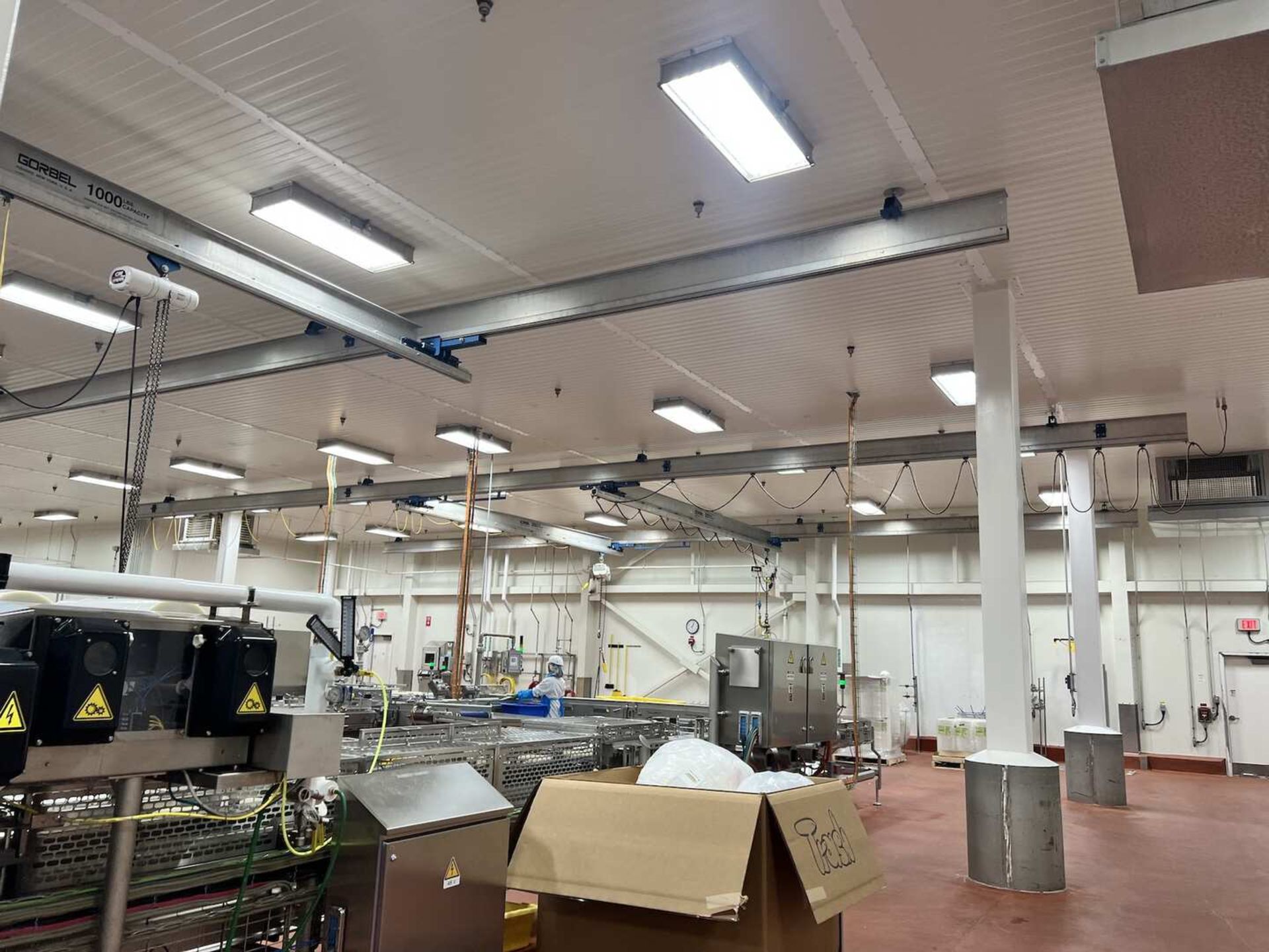 GORBEL ENCLOSED TRACK WORKSTATION BRIDGE CRANE MONORAIL - Image 8 of 18