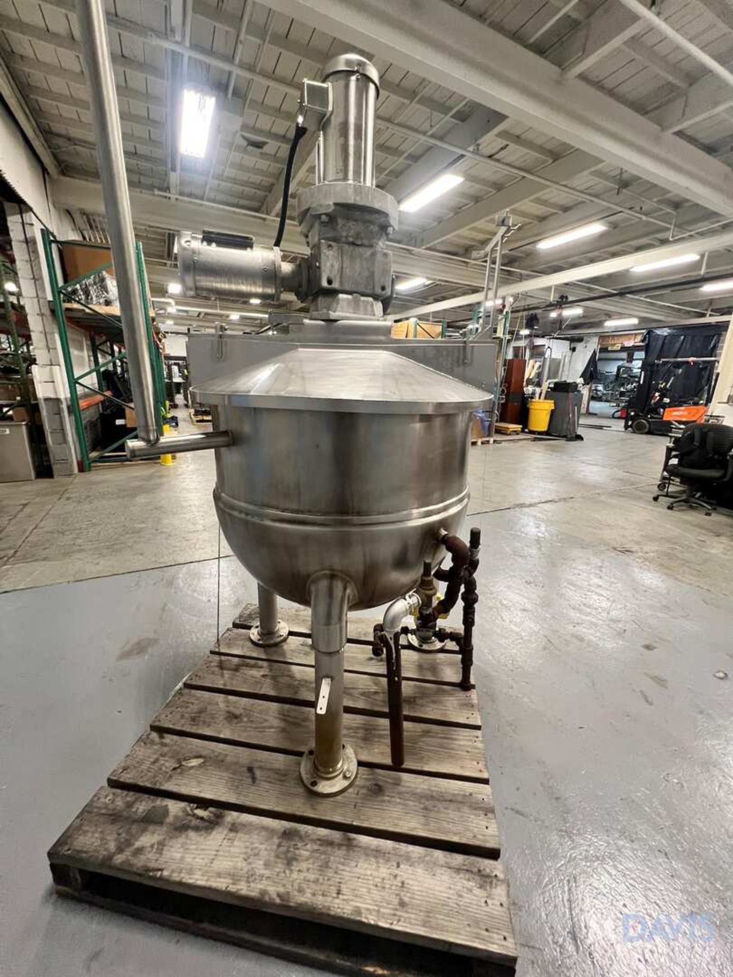 GROEN S/S DUAL MOTION JACKETED KETTLE, SWEEP SCRAPE AGITATION AND PROP STYLE AGITATION (INVENTORY # - Image 7 of 27