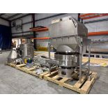 Sweco 46 S/S Deck Sifter with Flexicon Bag Dump Station with Dust Collection System