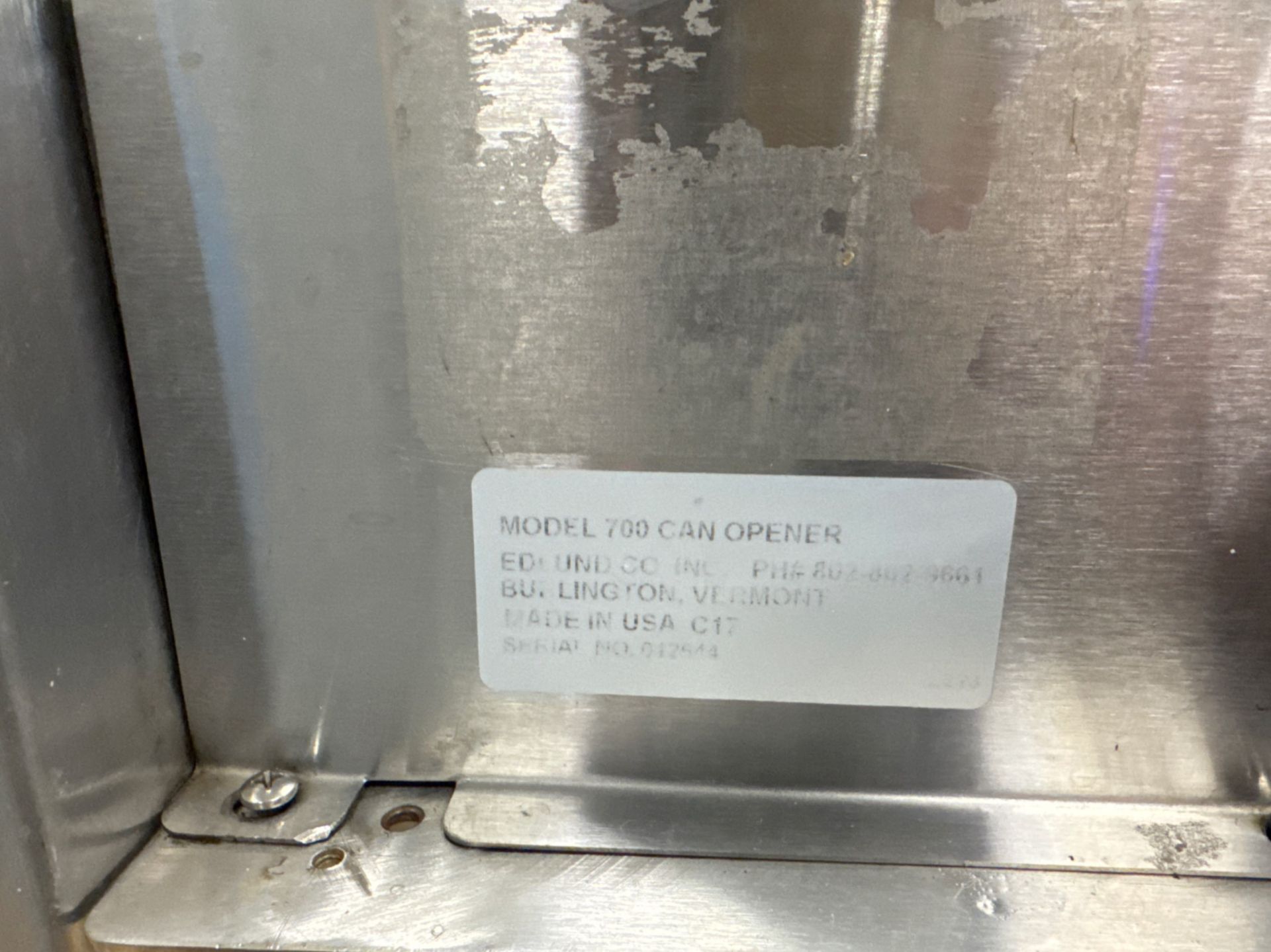 LOT OF (2) EDLUND S/S COMMERCIAL CAN OPENERS - Image 6 of 6