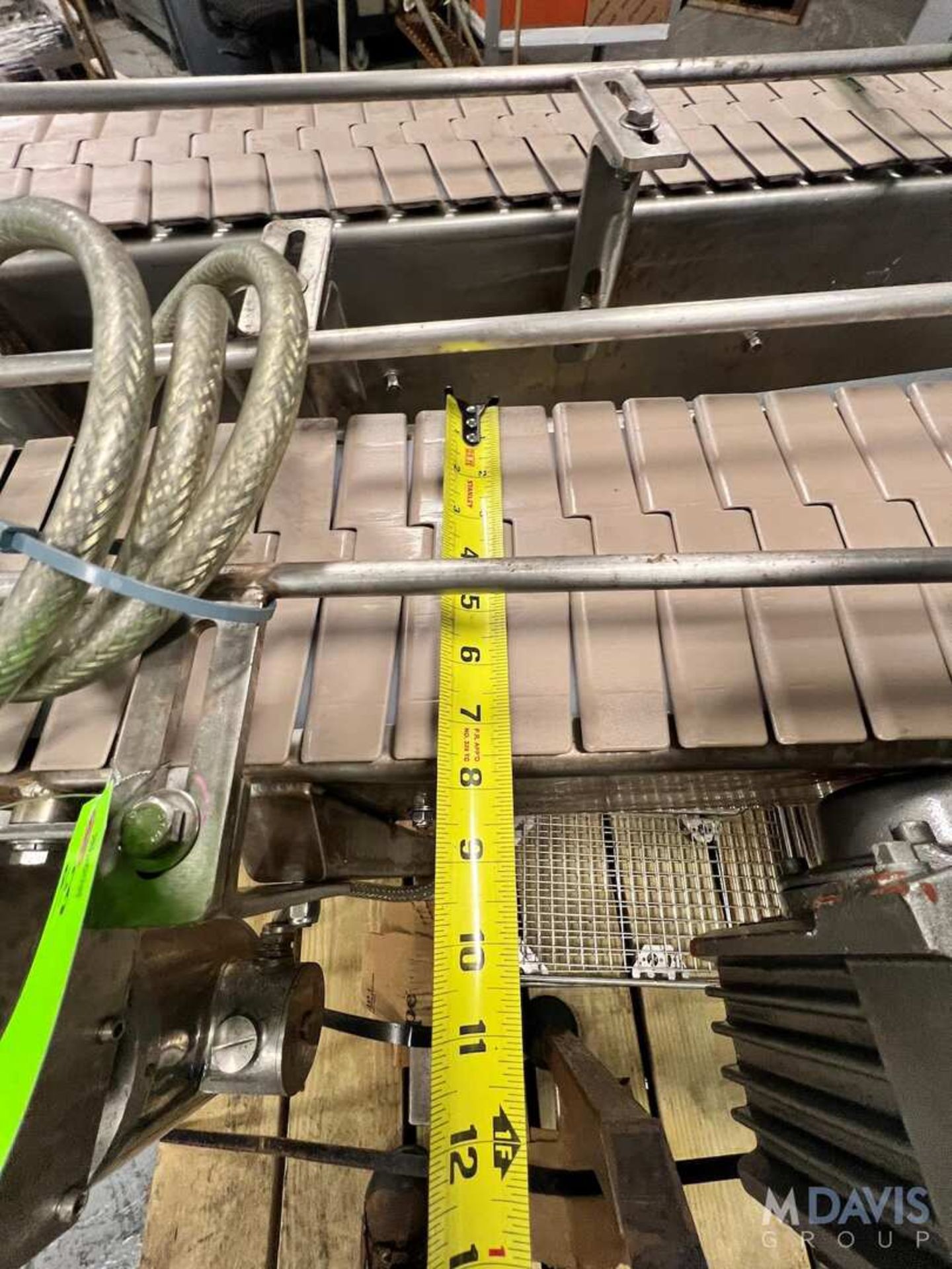 (3) SECTIONS OF CONVEYOR (2) STRAIGHT AND (1) 90 DEGREE, 90 DEGREE APPROX. 90 IN. LX 8 IN. W, STRAI - Image 16 of 25