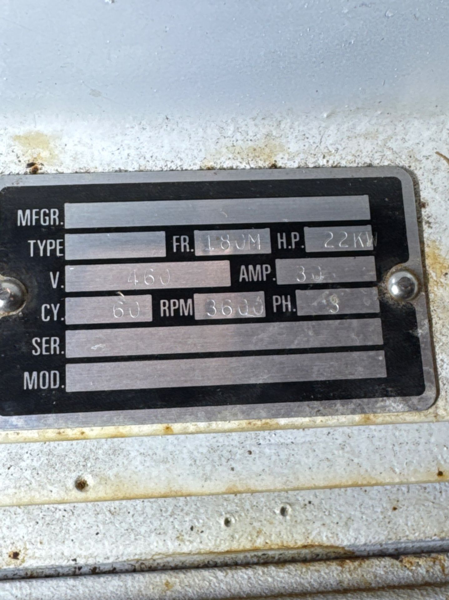 FRYMA SHEAR PUMP SPARE MOTOR - Image 5 of 7