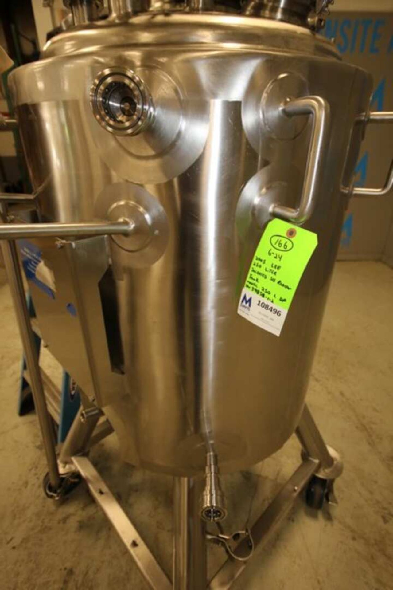 2005 Lee 250 Liter Dome Top Dome Bottom Jacketed Portable S/S Reactor Tank, Model 250 L DP, SN 39858 - Image 13 of 14