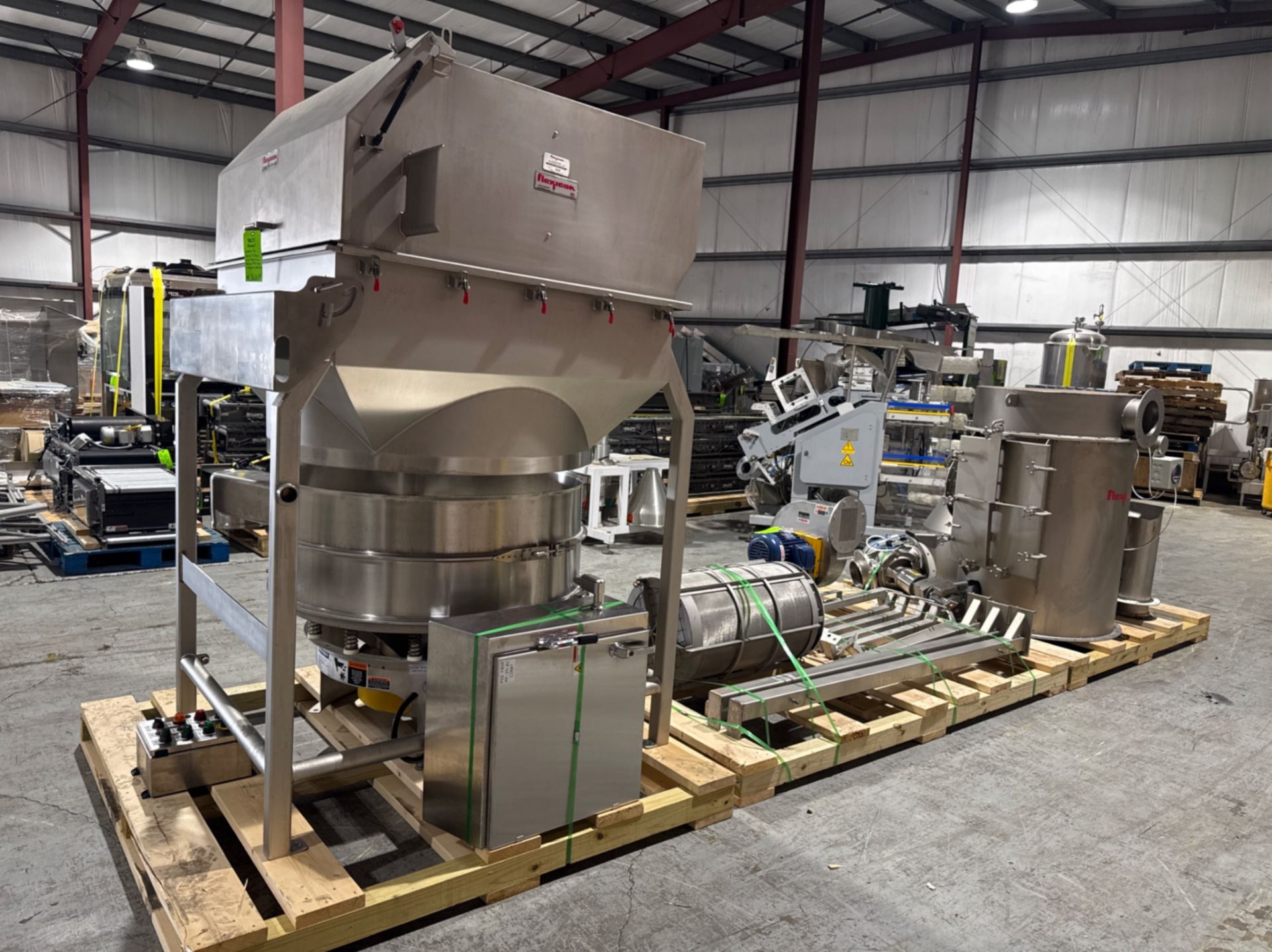 Sweco 46 S/S Deck Sifter with Flexicon Bag Dump Station with Dust Collection System - Image 5 of 29