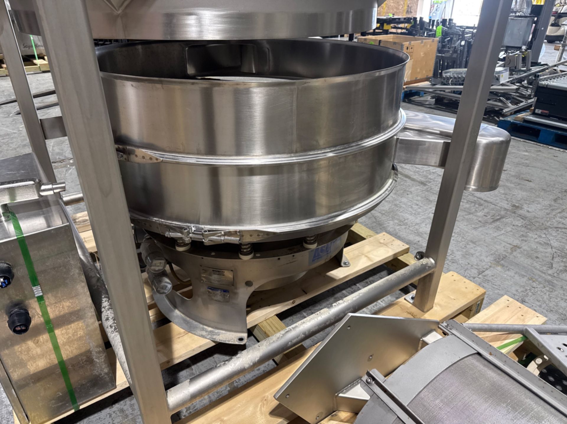 Sweco 46 S/S Deck Sifter with Flexicon Bag Dump Station with Dust Collection System - Image 13 of 29