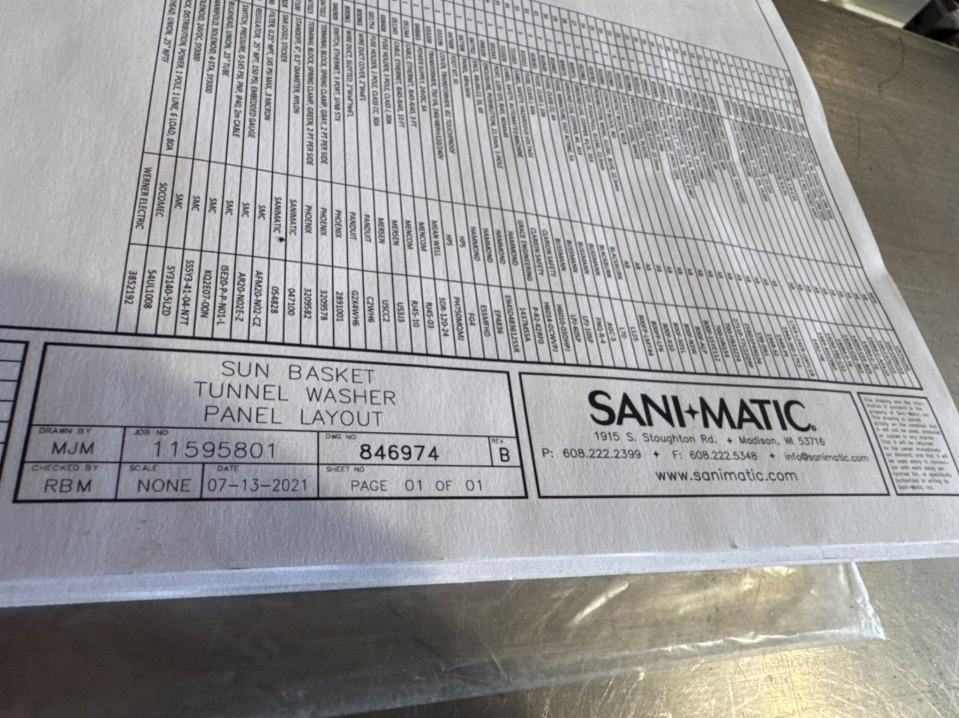 2021 Sani Matic S/S Tunnel Washer - Image 19 of 19