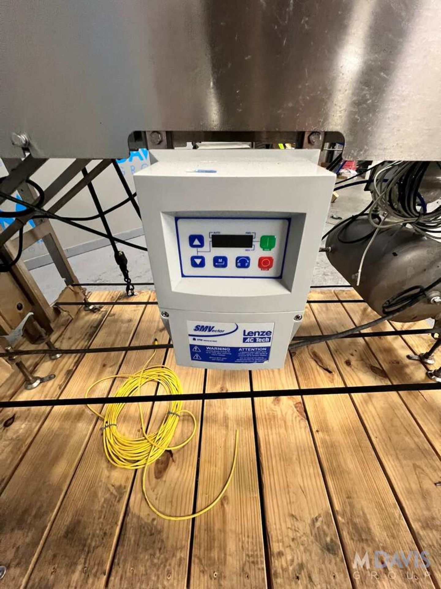 S/S CONVEYOR WITH LENZE AC TECH VARIABLE SPEED CONTROLLER, APPROX. 80 IN. L X 12 IN. W, WITH MARATHO - Image 11 of 12