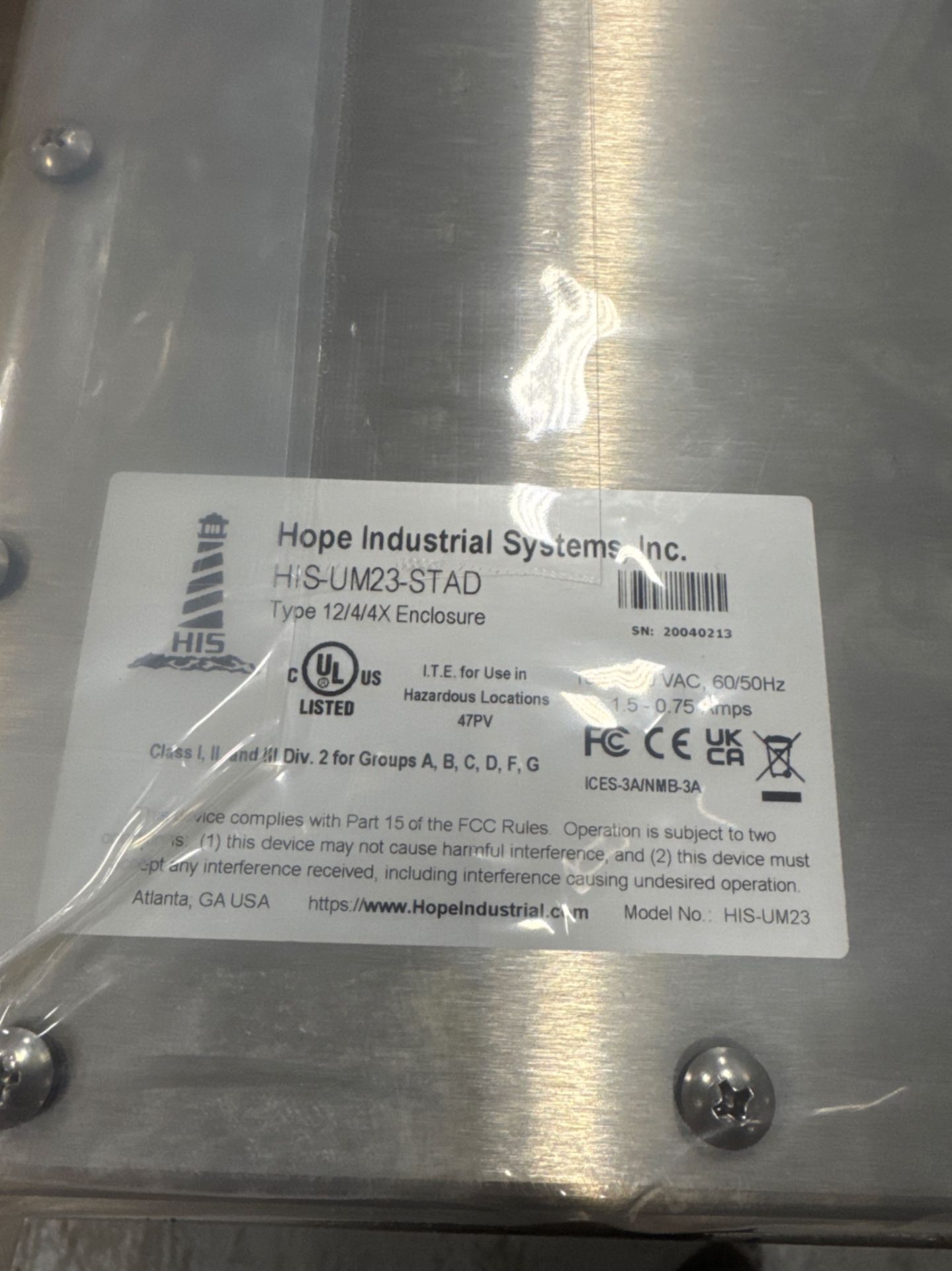 NIB HOPE INDUSTRIES 23 UNIVERSAL MOUNT MONITOR - Image 3 of 5
