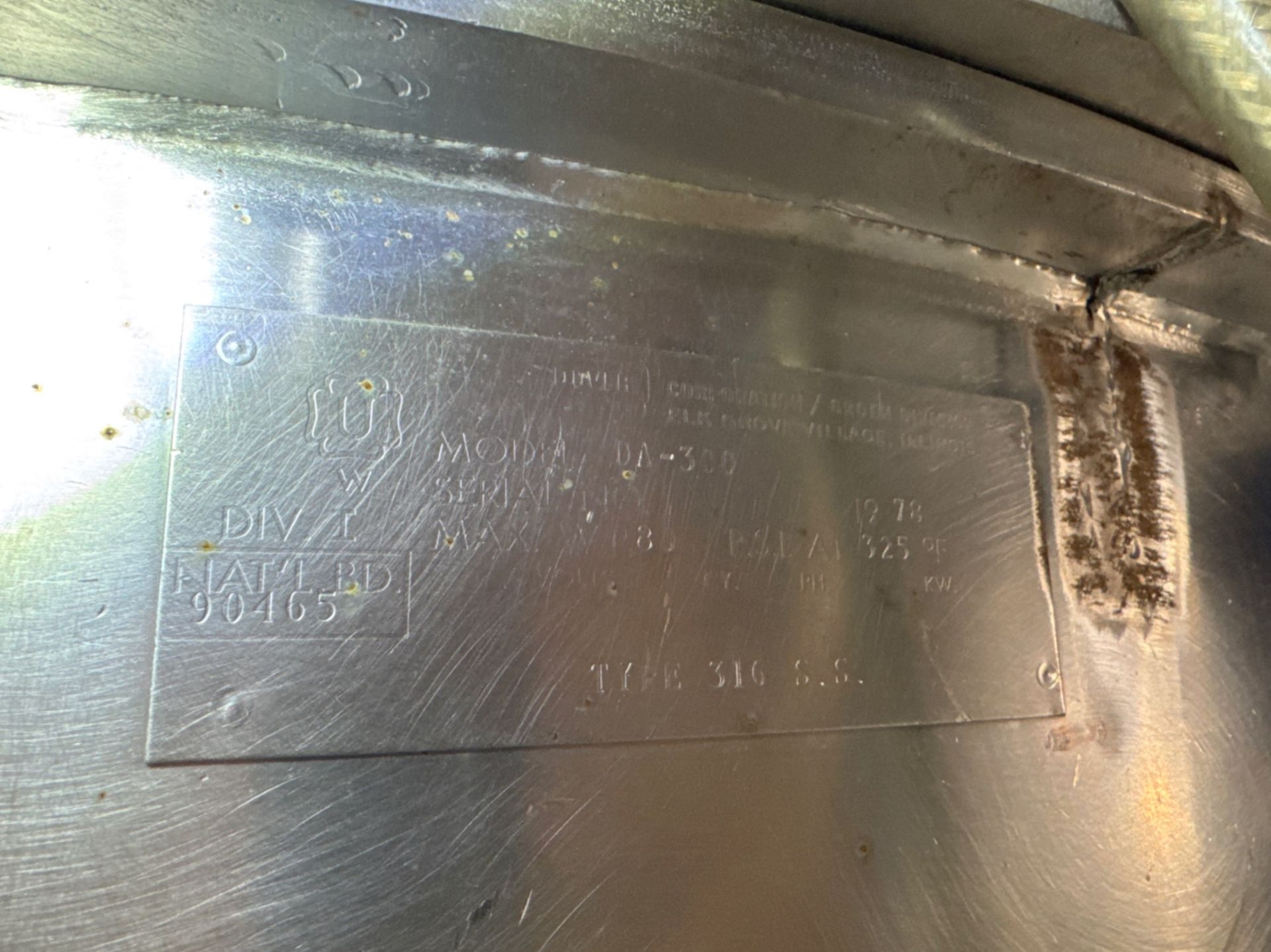 GROEN 300 GALLON JACKETED S/S KETTLE - Image 10 of 10