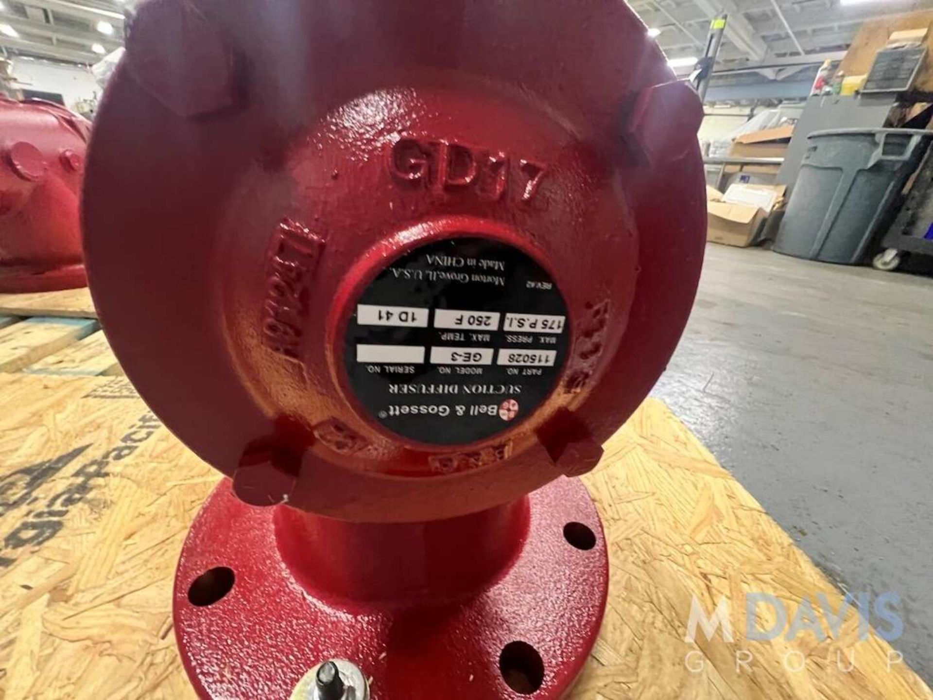 (4) NEW BELL AND GOSSETT SUCTION DIFFUSERS, MODEL GE-3, 175 PSI, 250 DEGREE F (INVENTORY # ) (LOC - Image 4 of 6