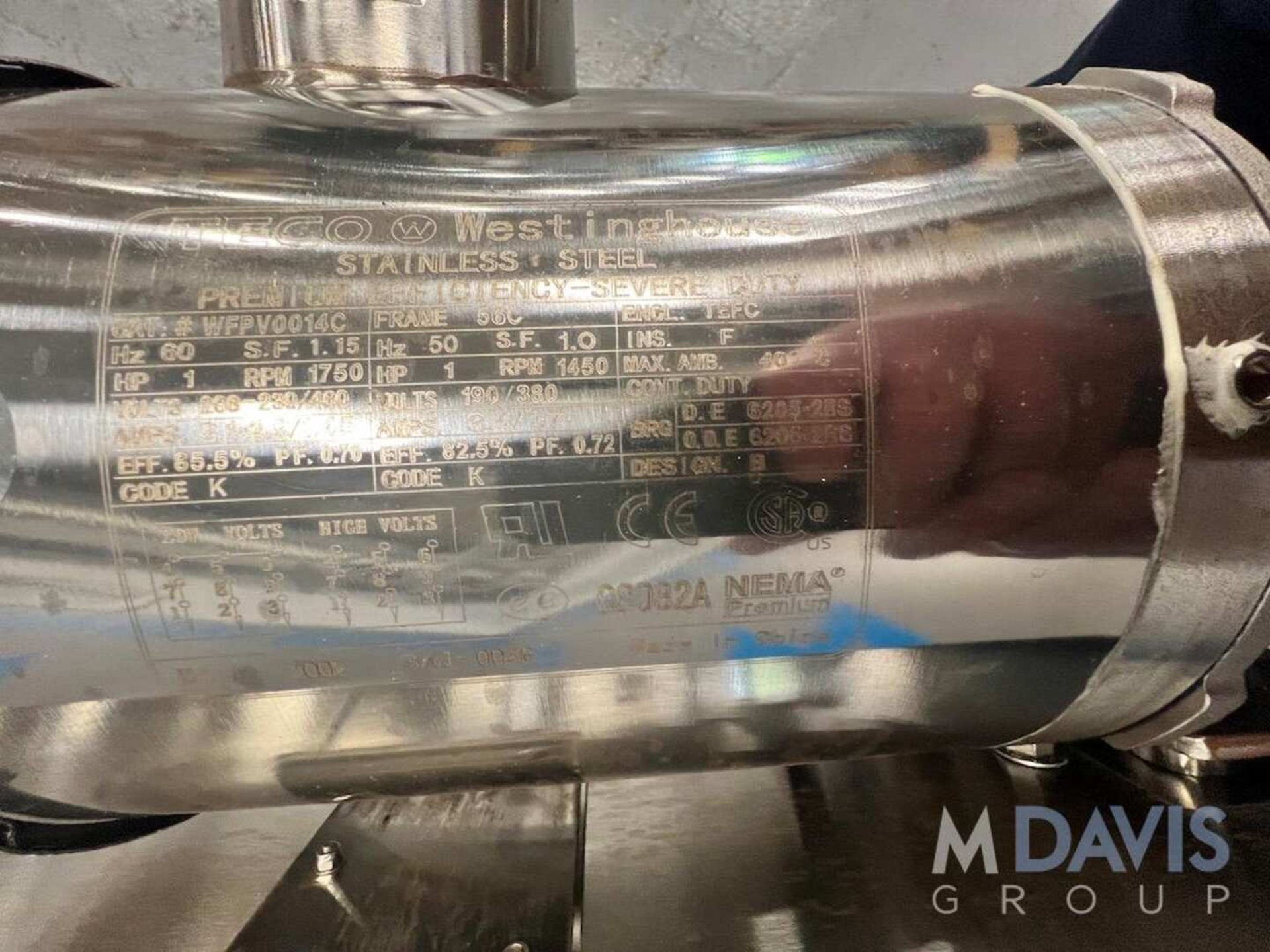 BOSTON CONVEYOR AND AUTOMATION CONVEYOR, APPROX. 50 IN. L X 13 IN. W, WITH WESTINGHOUSE TECO ALL S/S - Image 2 of 9