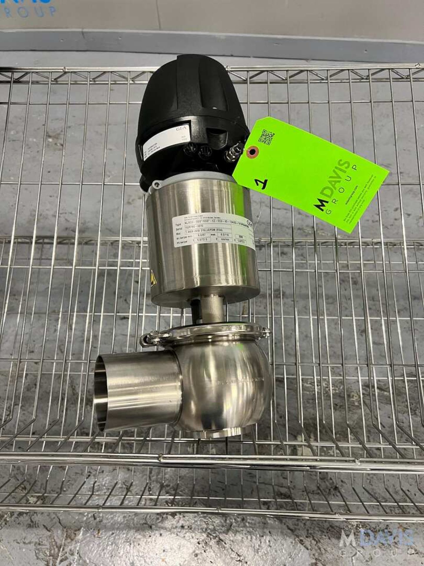 (1) NEW 2020 GEA AIR VALVE, 3 IN., 316L S/S (INVENTORY # ) (LOCATED @ MDG SHOWROOM - PITTSBURGH, PA