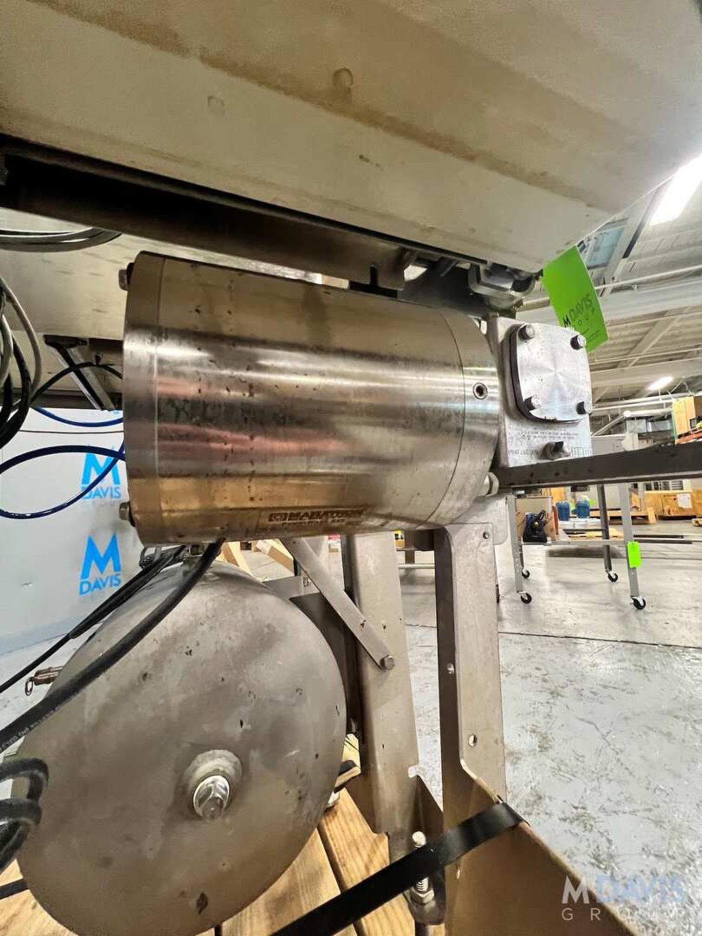 S/S CONVEYOR WITH LENZE AC TECH VARIABLE SPEED CONTROLLER, APPROX. 80 IN. L X 12 IN. W, WITH MARATHO - Image 2 of 12