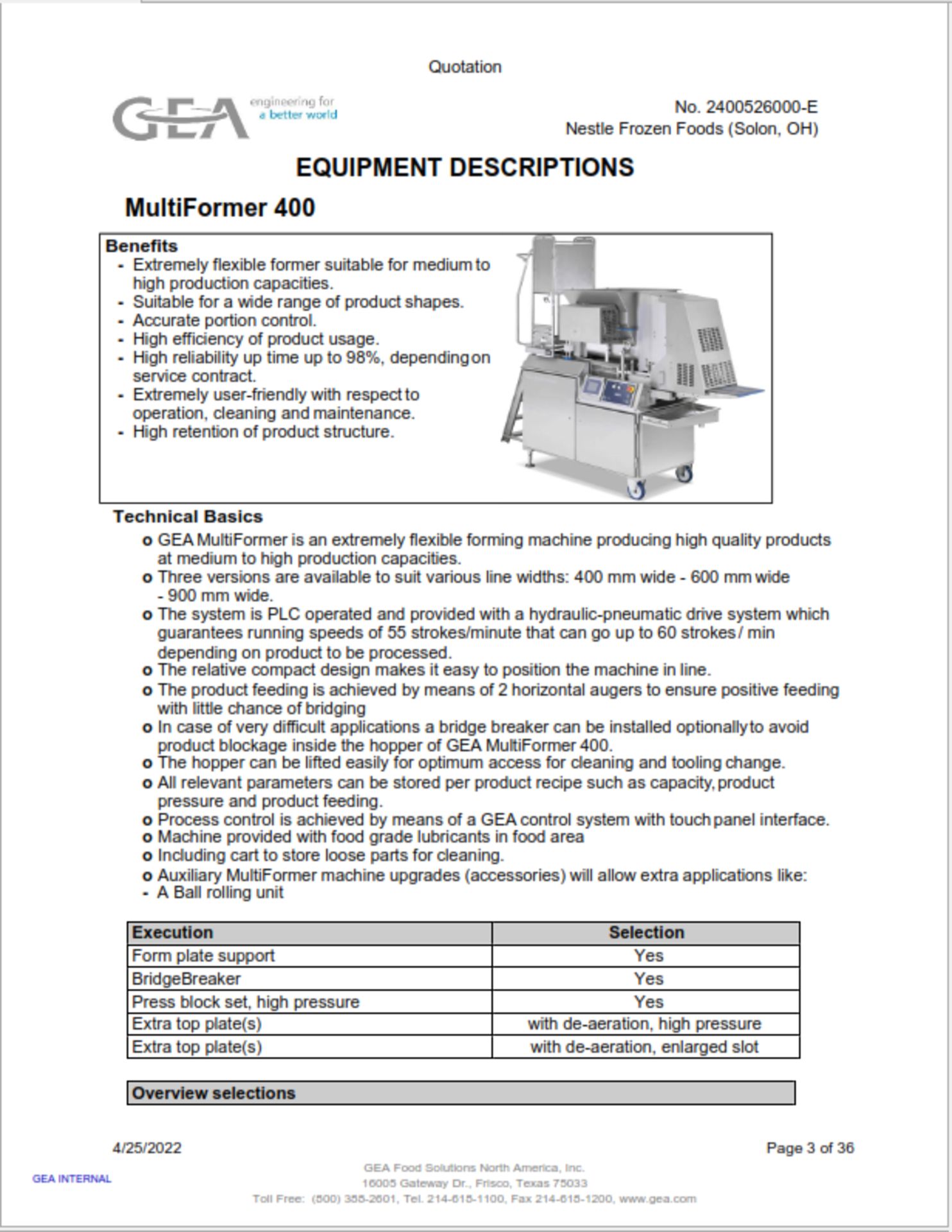 2022 GEA S/S Multiformer 400 - Image 32 of 32