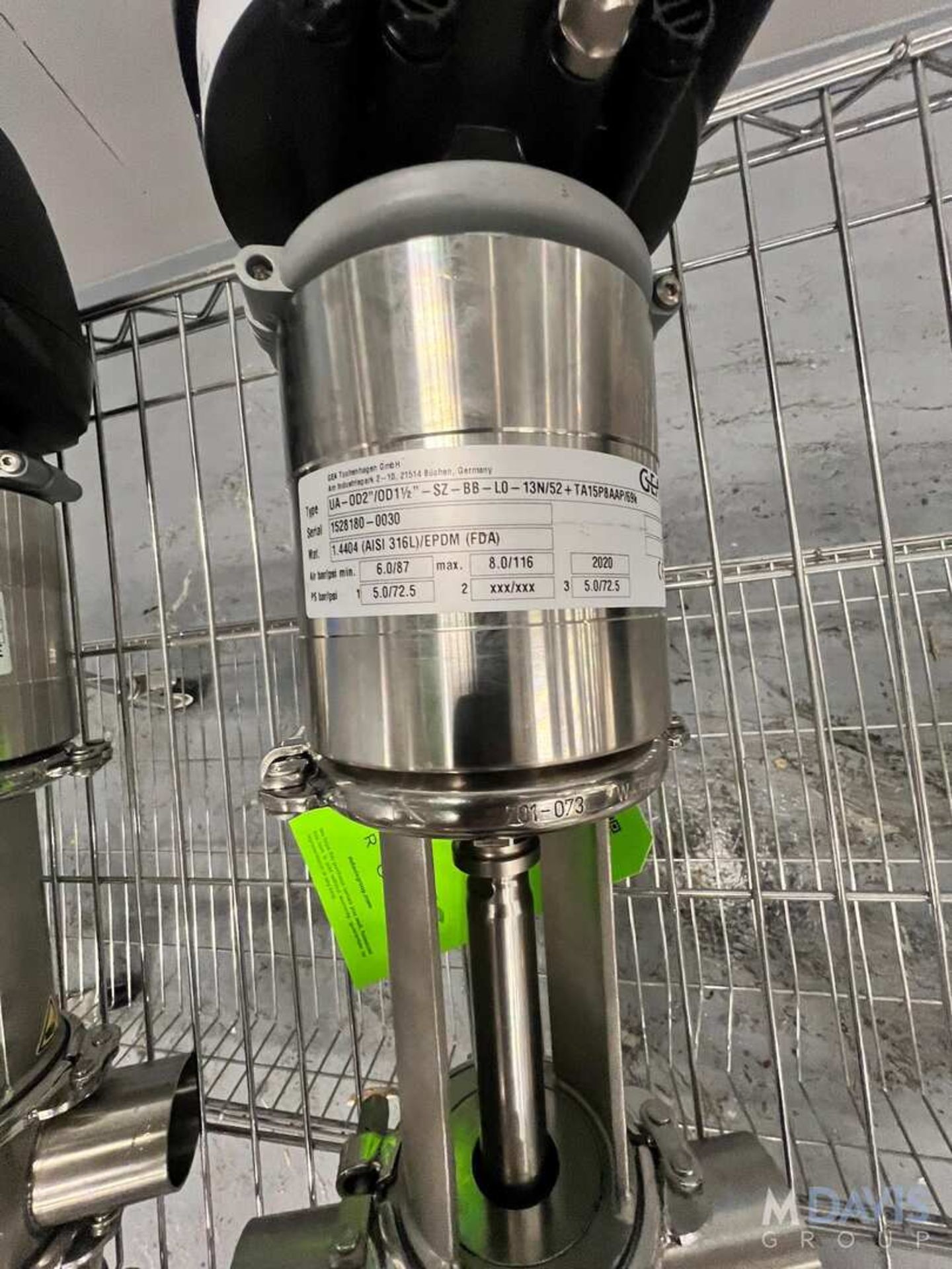 (3) NEW 2020 GEA AIR VALVES, (3) CORSS BODY TYPE, 2 IN. AND 1-1/2 IN., 316 L S/S (INVENTORY # ) (LO - Image 7 of 7