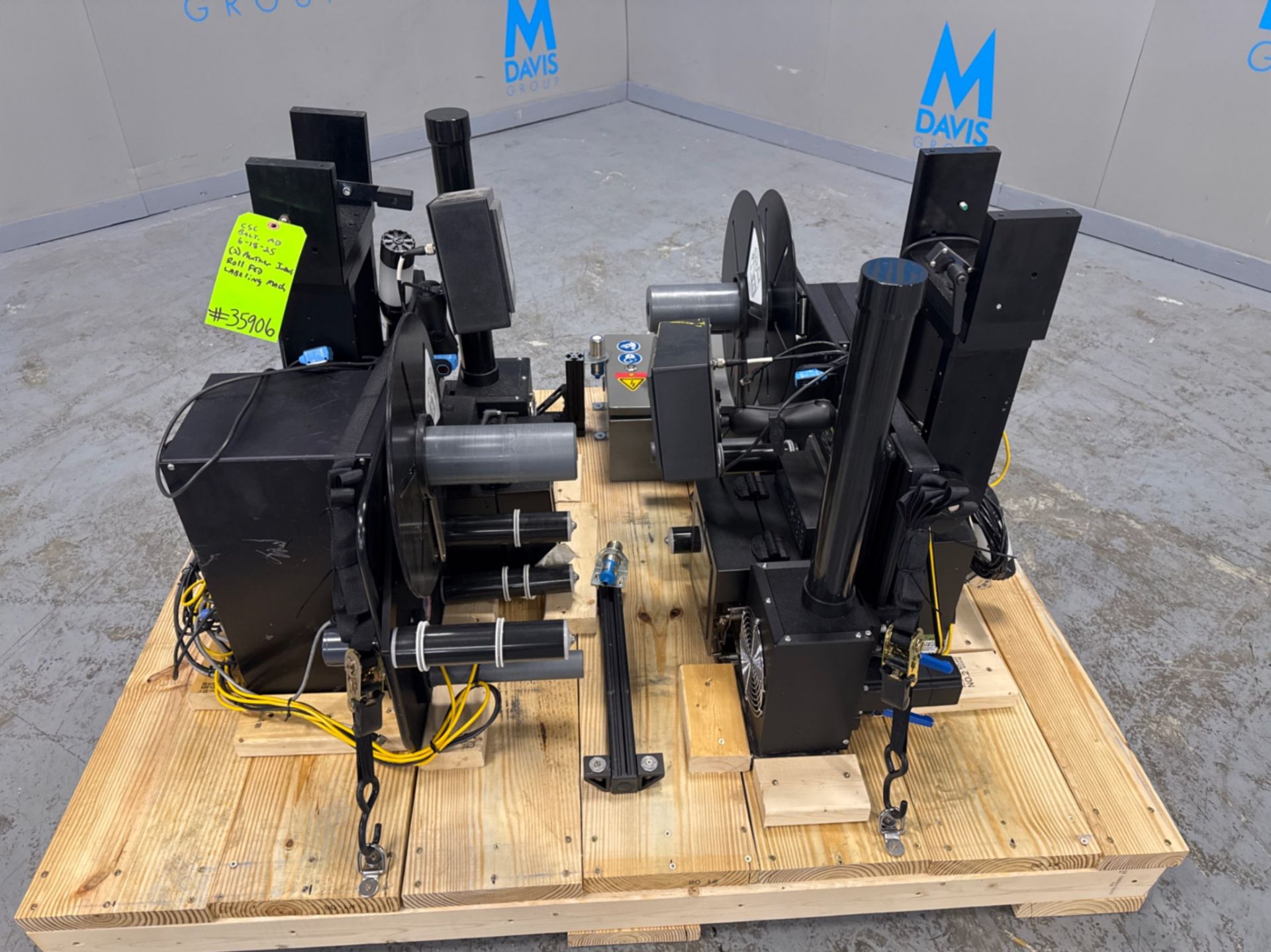 LOT OF (2) PANTHER IND. ROLL FED LABELING MACHINES