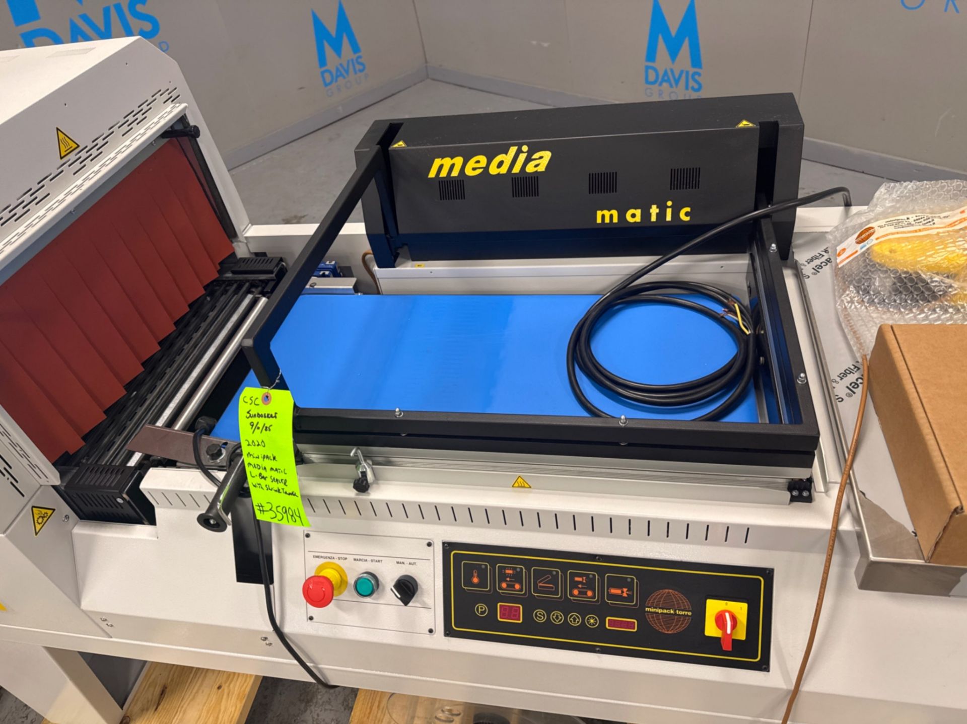Minipack Media Matic L-Bar Sealer / Shrink Tunnel - Image 5 of 10