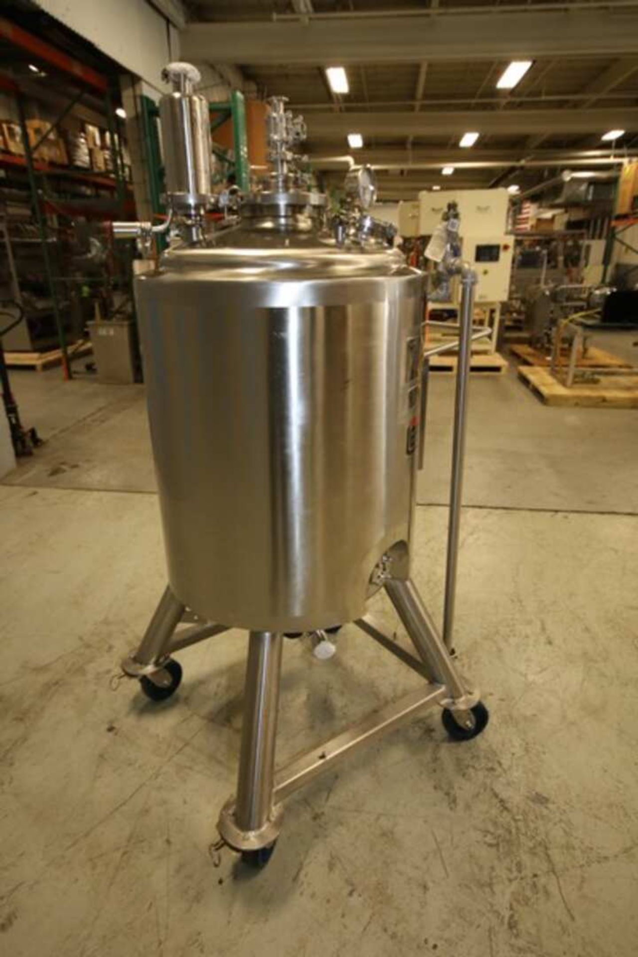 2005 Lee 250 Liter Dome Top Dome Bottom Jacketed Portable S/S Reactor Tank, Model 250 L DP, SN 39858 - Image 4 of 14