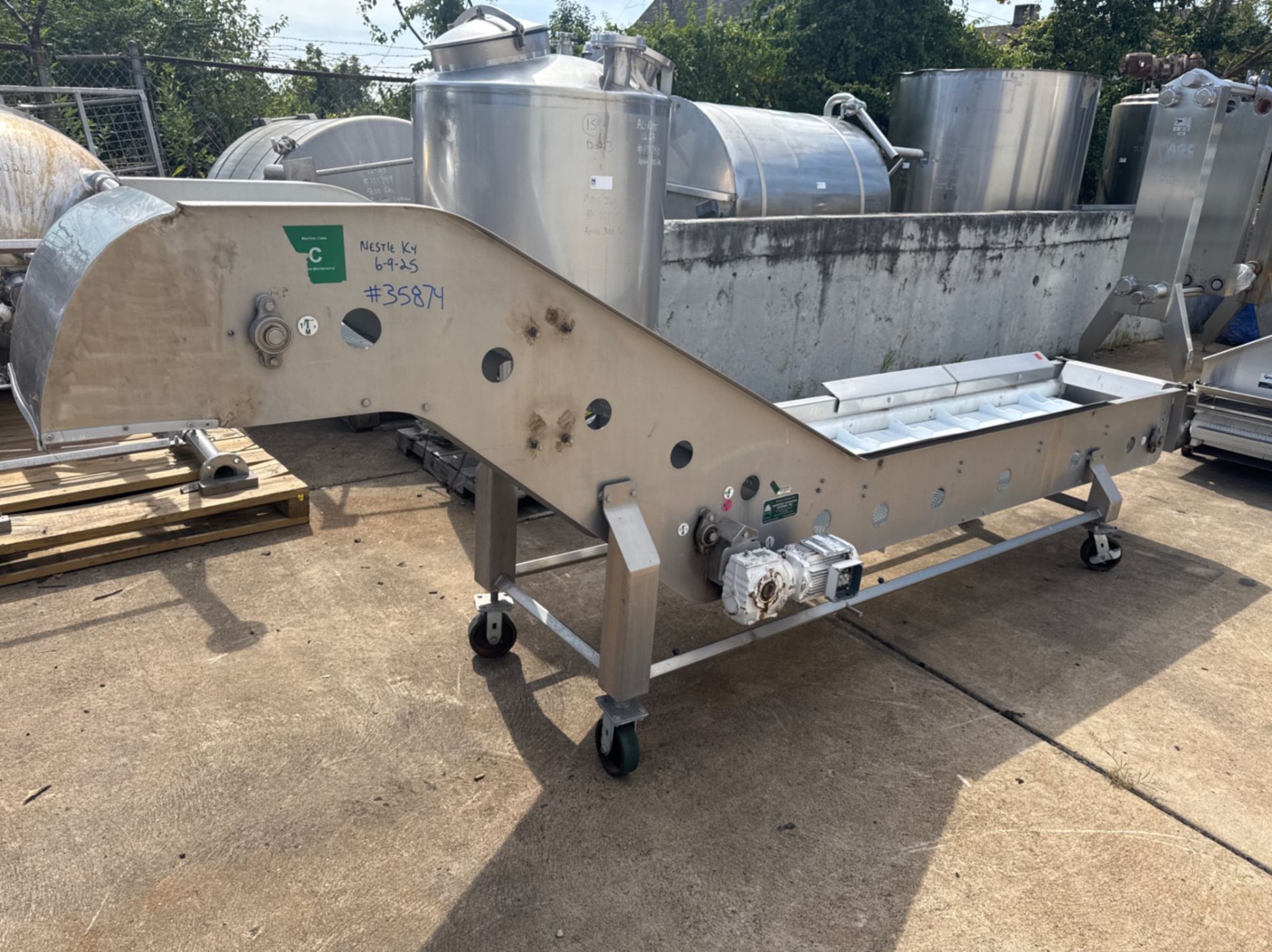 HANOVER CONVEYOR SYSTEMS INCLINED S/S CONVEYOR - Image 5 of 9