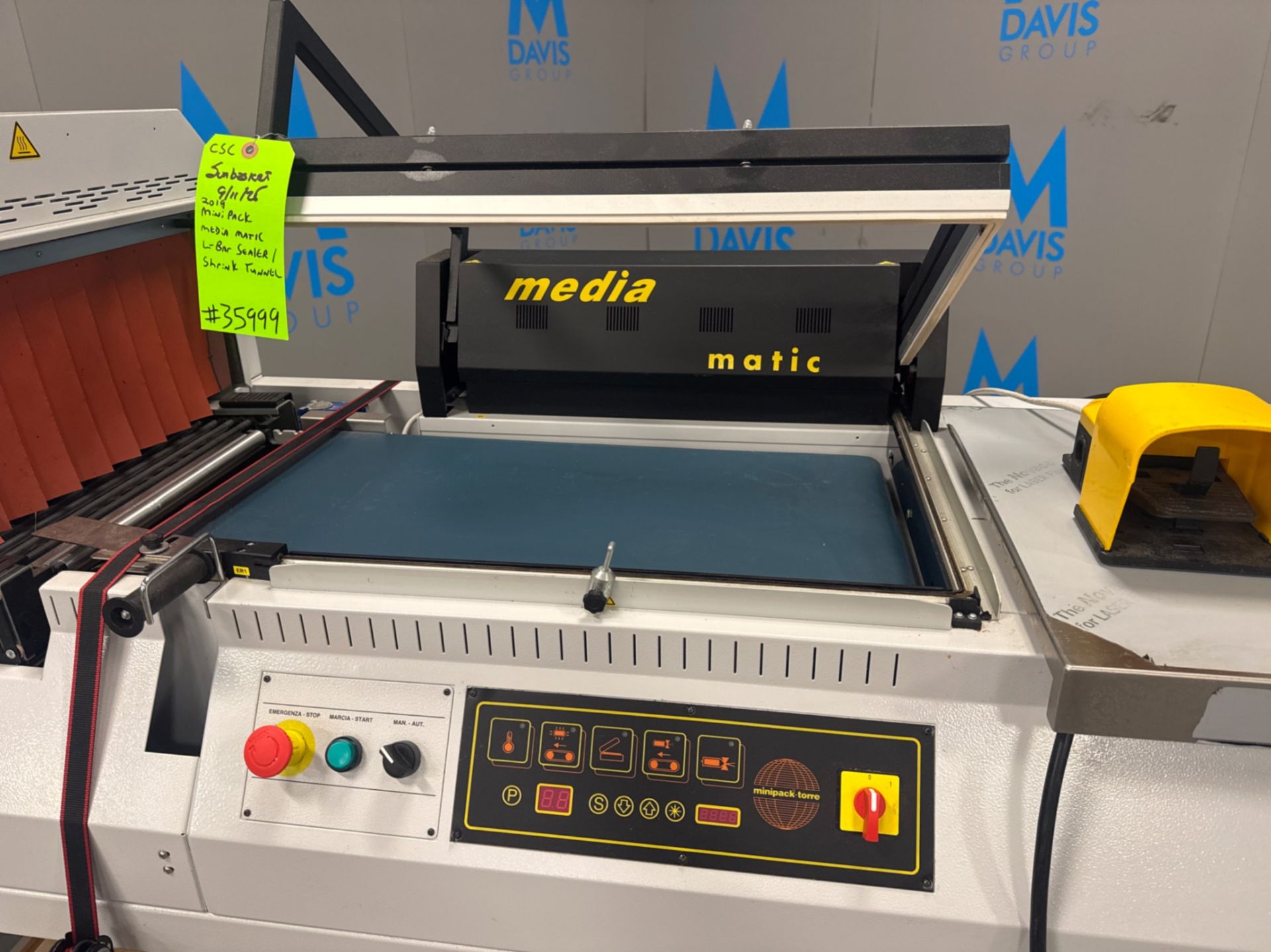 Minipack Media Matic L-Bar Sealer / Shrink Tunnel - Image 6 of 10
