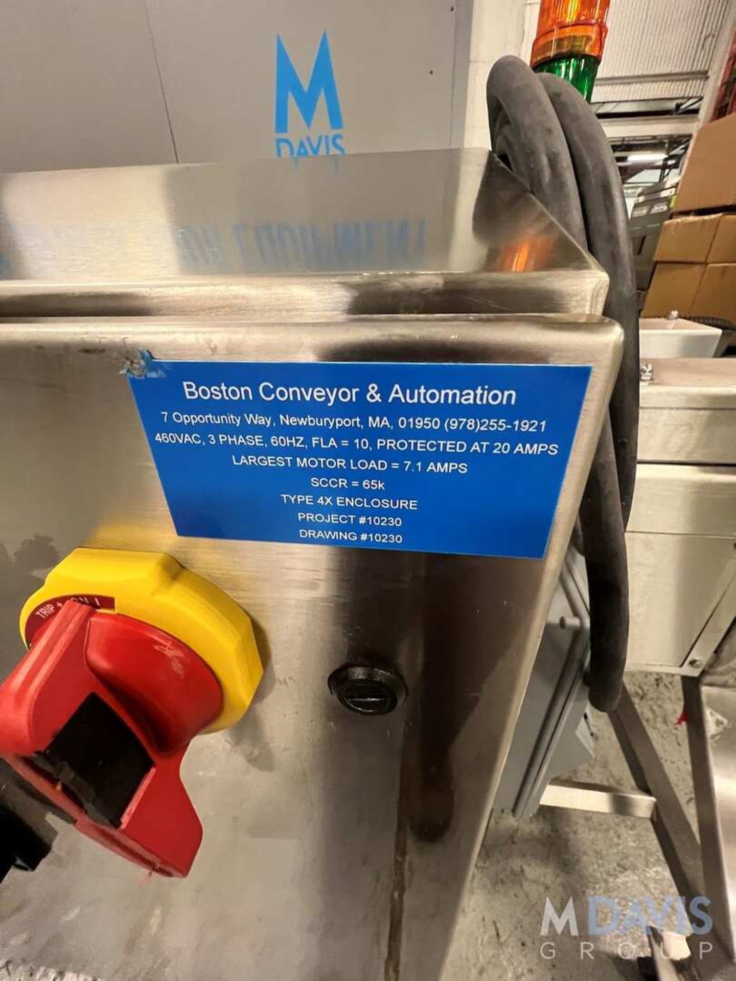 BOSTON CONVEYOR AND AUTOMATION SHUTTLE CONVEYOR, ALLEN BRADLEY SERVO MOTOR, COMPACTLOGIX 5380 PLCE C - Image 9 of 29