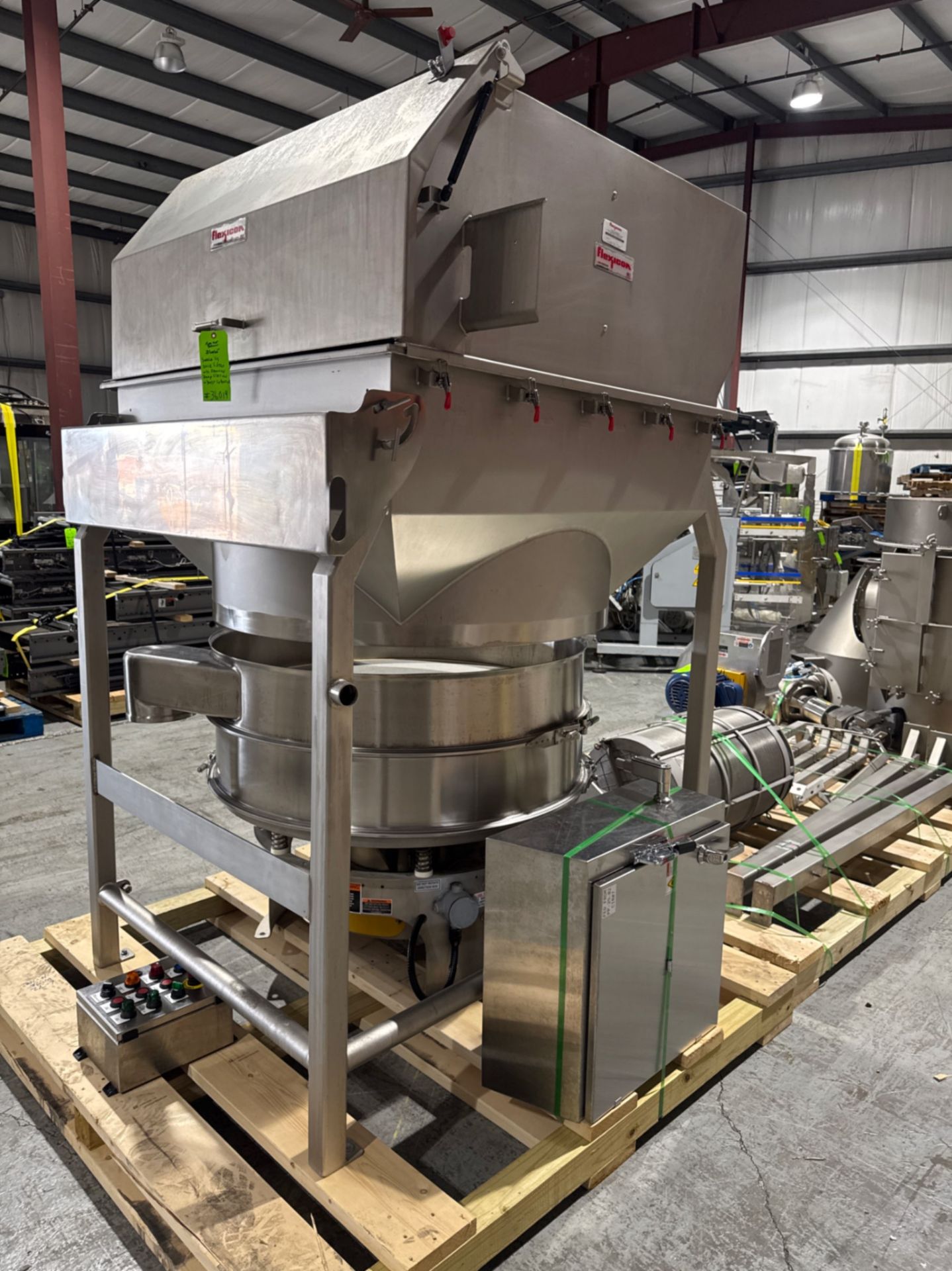 Sweco 46 S/S Deck Sifter with Flexicon Bag Dump Station with Dust Collection System - Image 6 of 29